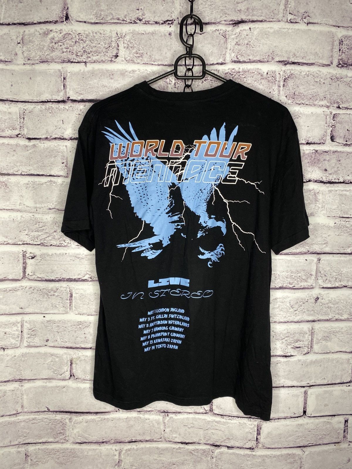 Menace Men's Rock Band T-Shirt Mennace World Tour Live Tee Size US M / EU 48-50 / 2 - 1 Thumbnail