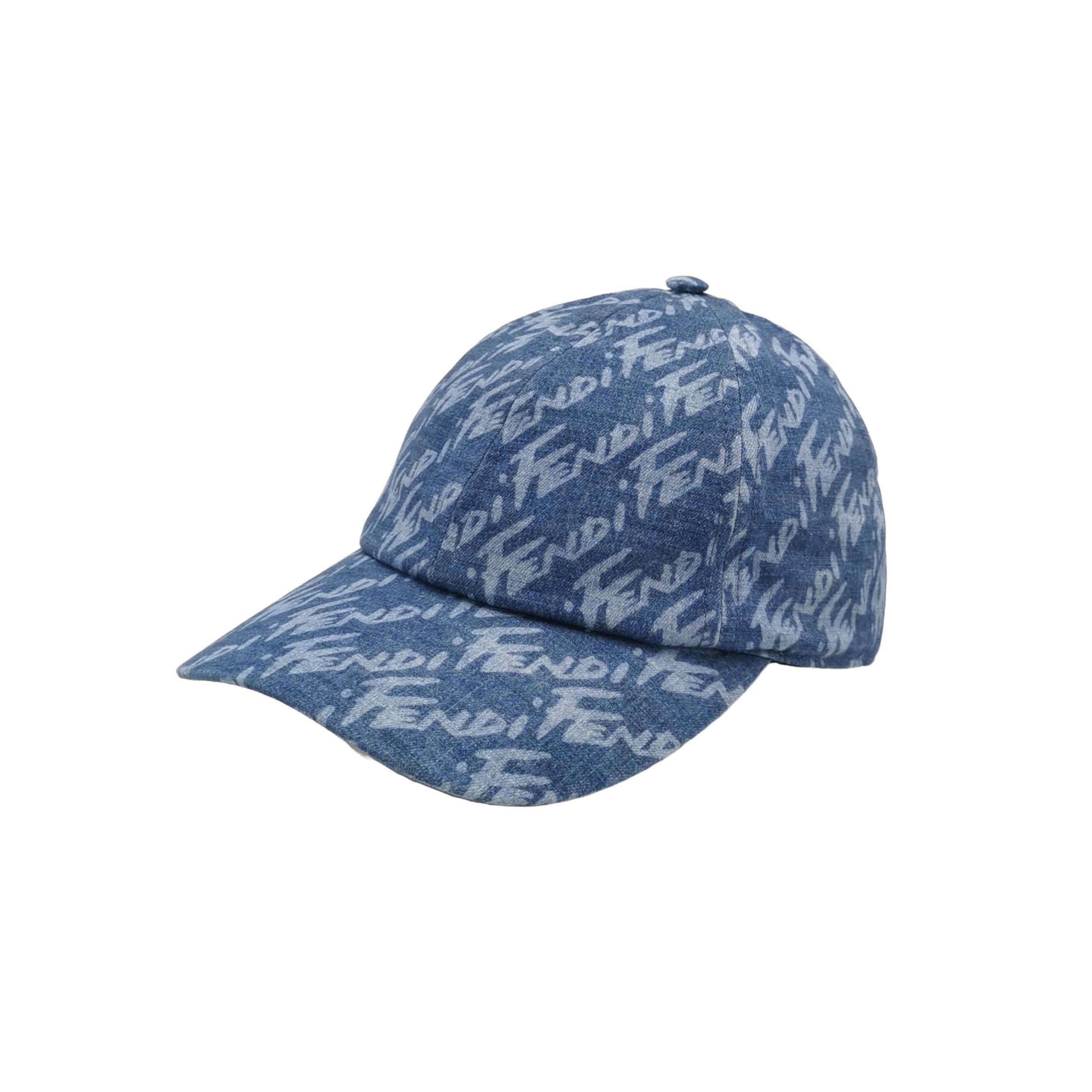 Fendi Fendi Logo Denim Baseball Cap One Size Size ONE SIZE - 1 Thumbnail