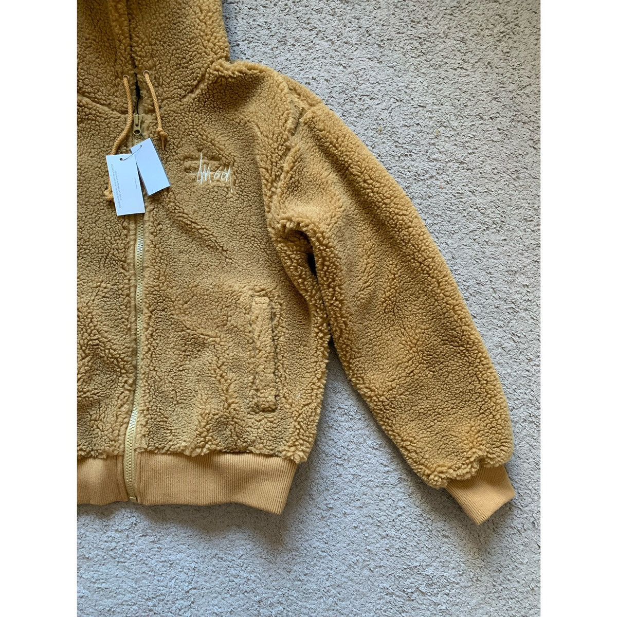 Stussy STUSSY LOGO SHERPA FLEECE HOODIE JACKET Size US S / EU 44-46 / 1 - 21 Thumbnail