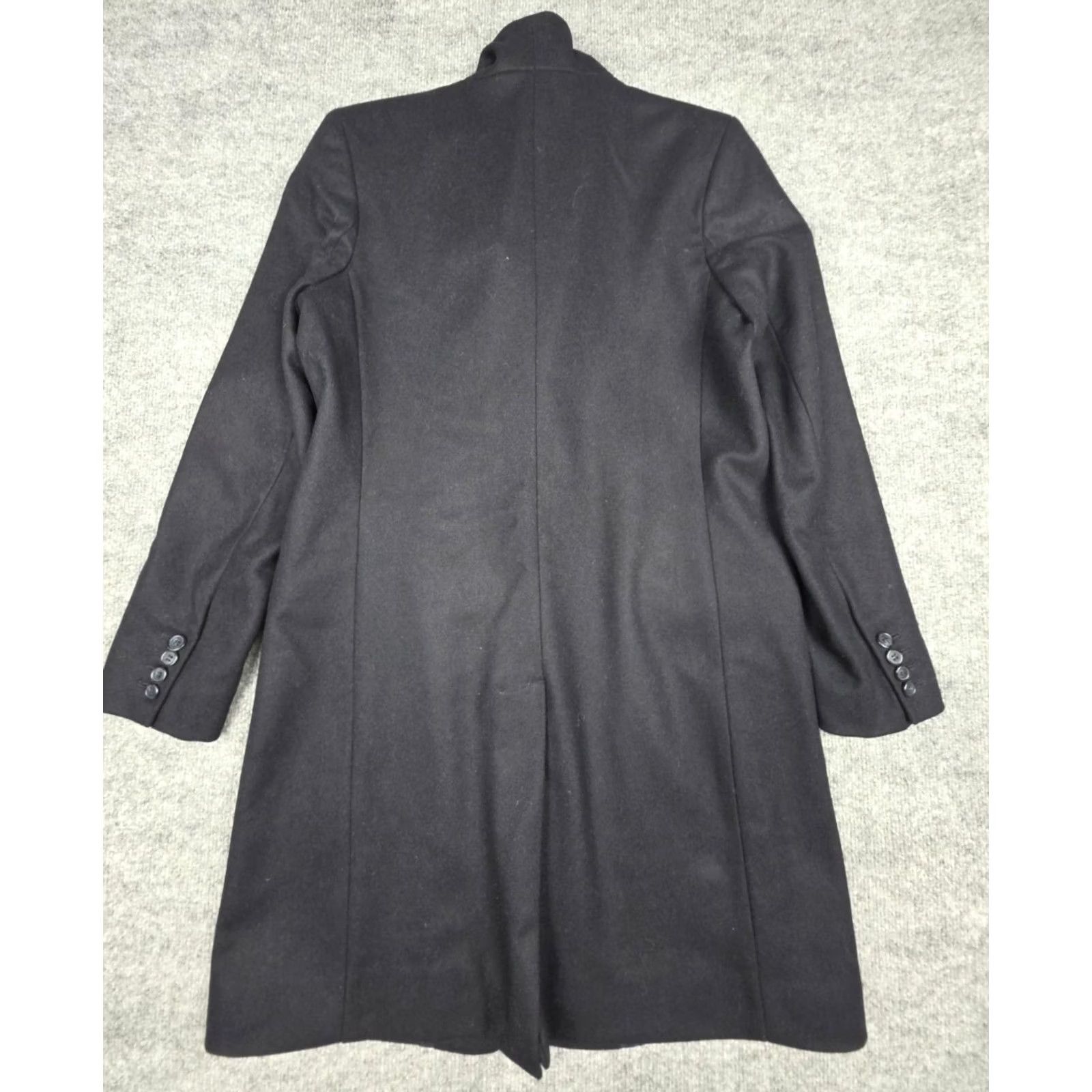 Vintage Kirrin Finch Overcoat Wool Men's Small Dark Navy Blue 3-Button Trench Non Binary Italy Size S / US 4 / IT 40 - 2 Thumbnail