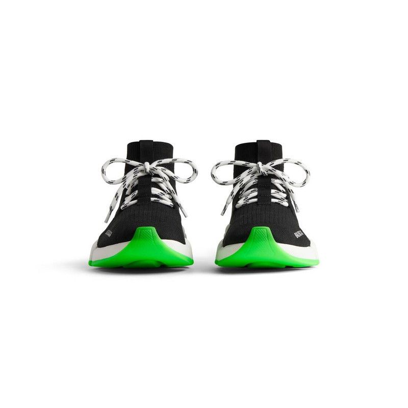 Balenciaga o1w1db11125 Speed 2.0 Lace-up Recycled Knit Sneakers Black Size US 12 / EU 45 - 3 Thumbnail