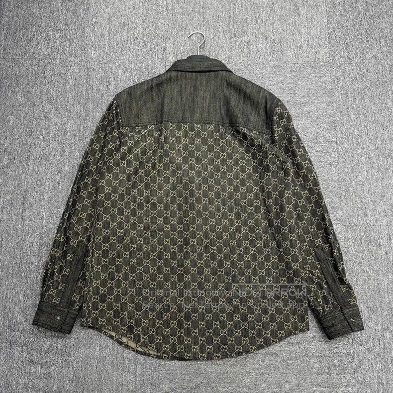 Gucci Gucci Double G full-print denim jacket Size US M / EU 48-50 / 2 - 2 Thumbnail