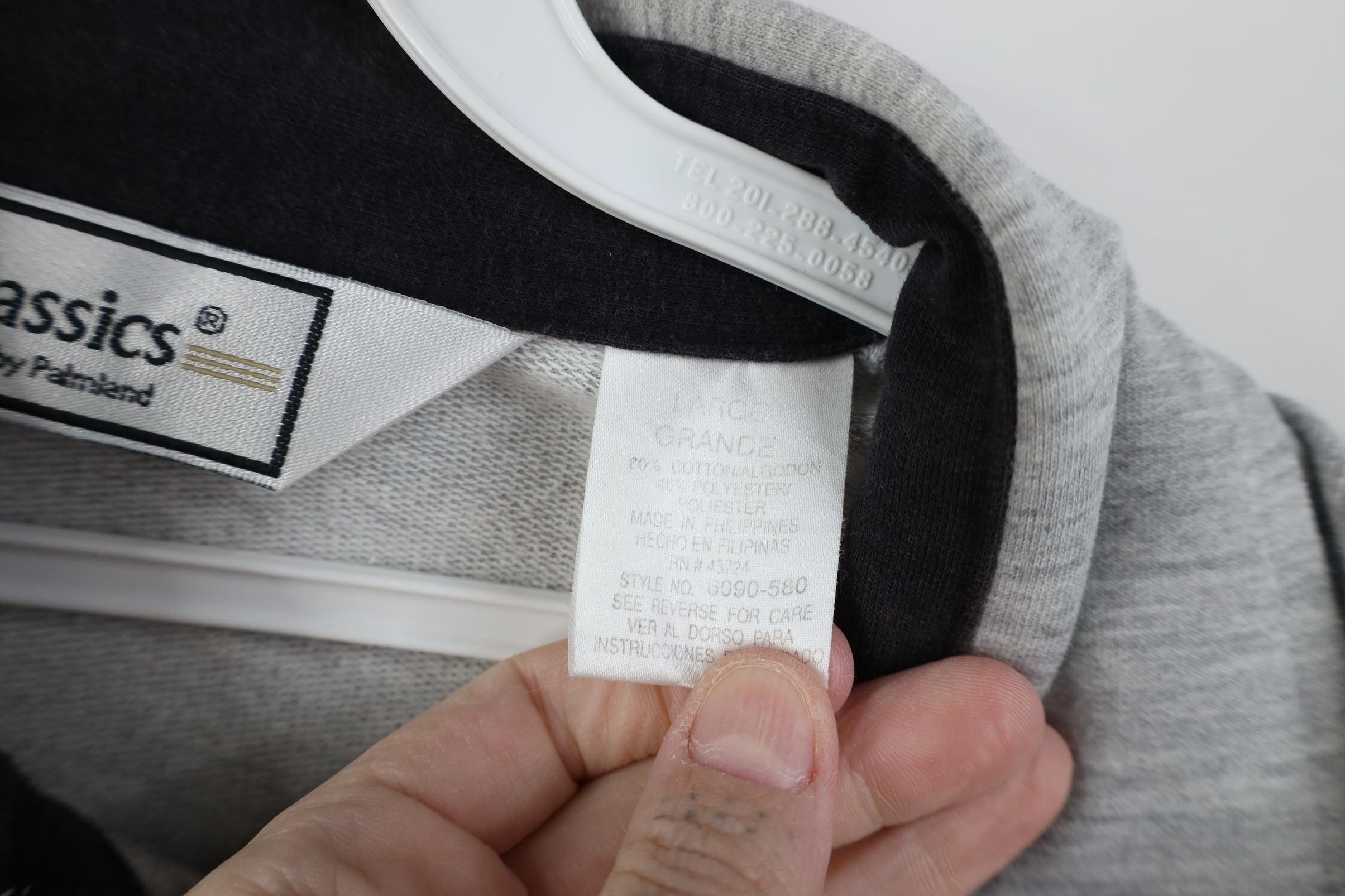 Vintage Vintage 90s Streetwear Ribbed Knit Pullover Polo Shirt Gray Size US L / EU 52-54 / 3 - 9 Thumbnail