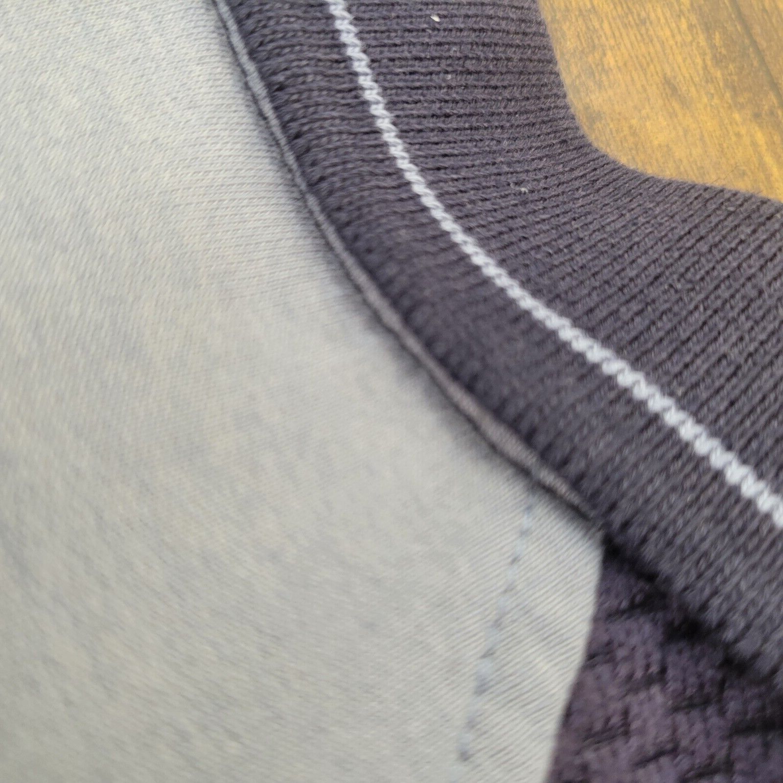 Other Classics by Palmland L Blue Gray Striped Cotton Blend Henley Size US L / EU 52-54 / 3 - 9 Thumbnail