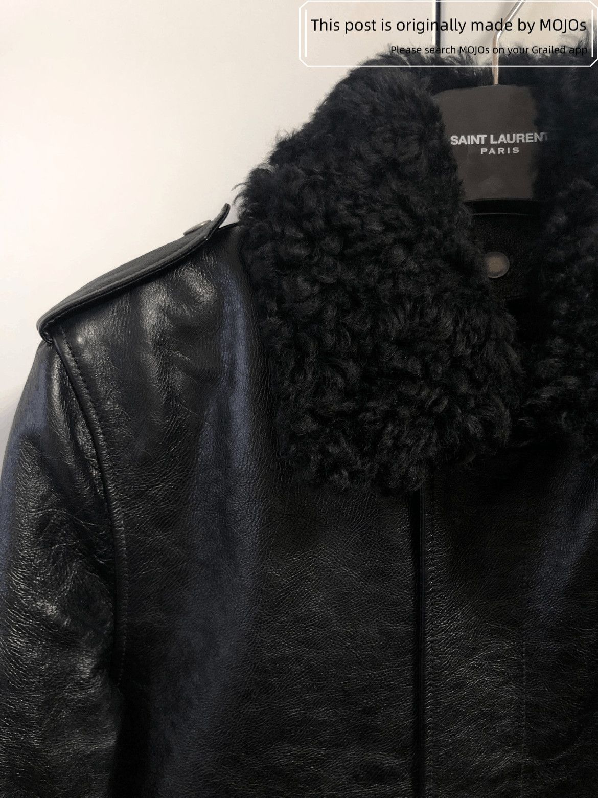 Saint Laurent Paris Sz 46 Saint Laurent Paris Heaven Stitches Leather Coat Size US S / EU 44-46 / 1 - 2 Thumbnail