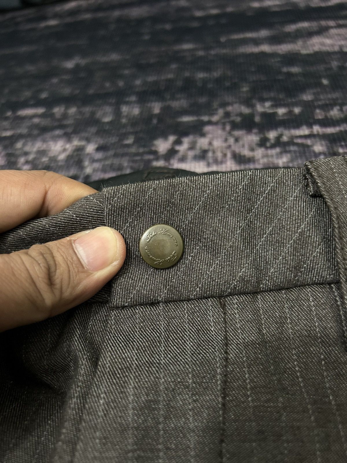 Tete Homme Herringbone Tete Homme Issey Miyake Bottom Button Pants Size US 32 / EU 48 - 13 Thumbnail