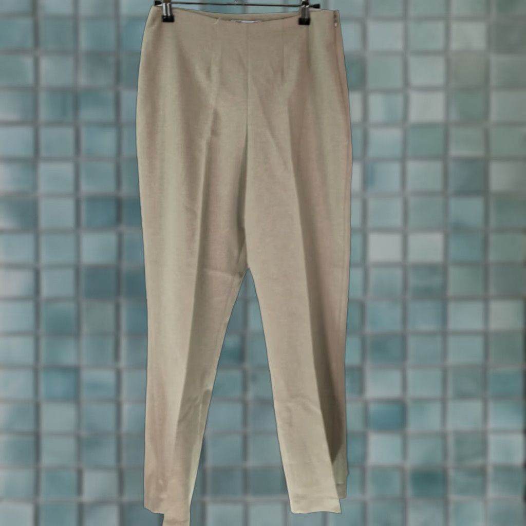 Vintage VINTAGE Tempo Paris Dress Pants Womens High Waisted Pleated Khaki Beige Size 8 31in Inseam Women's Beige Dress Pants US Seller Size 28" / US 6 / IT 42 - 1 Thumbnail