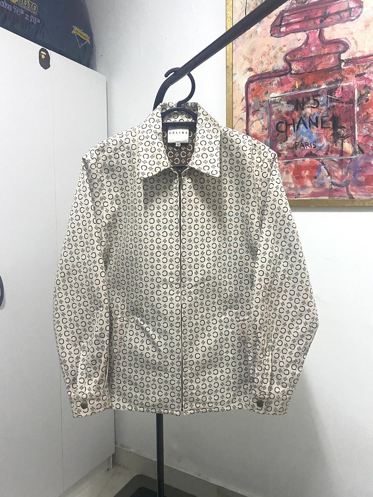 Celine Authentic Celine Macadam Zipper Jacket Size US M / EU 48-50 / 2 - 1 Thumbnail
