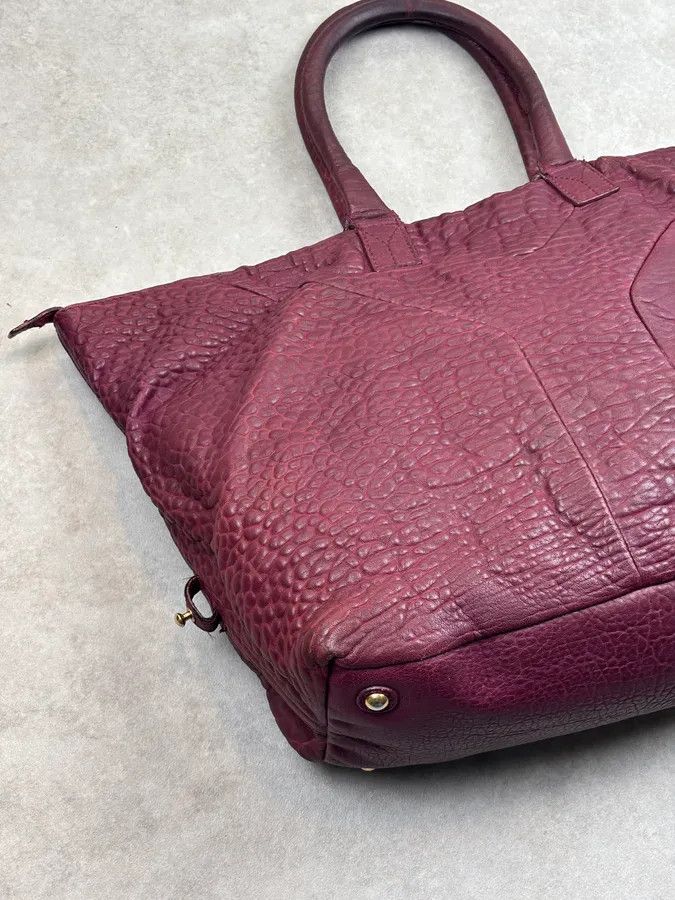 Yves Saint Laurent Yves Saint Laurent Bordeaux Leather Quilted Handle Bag Size ONE SIZE - 14 Thumbnail