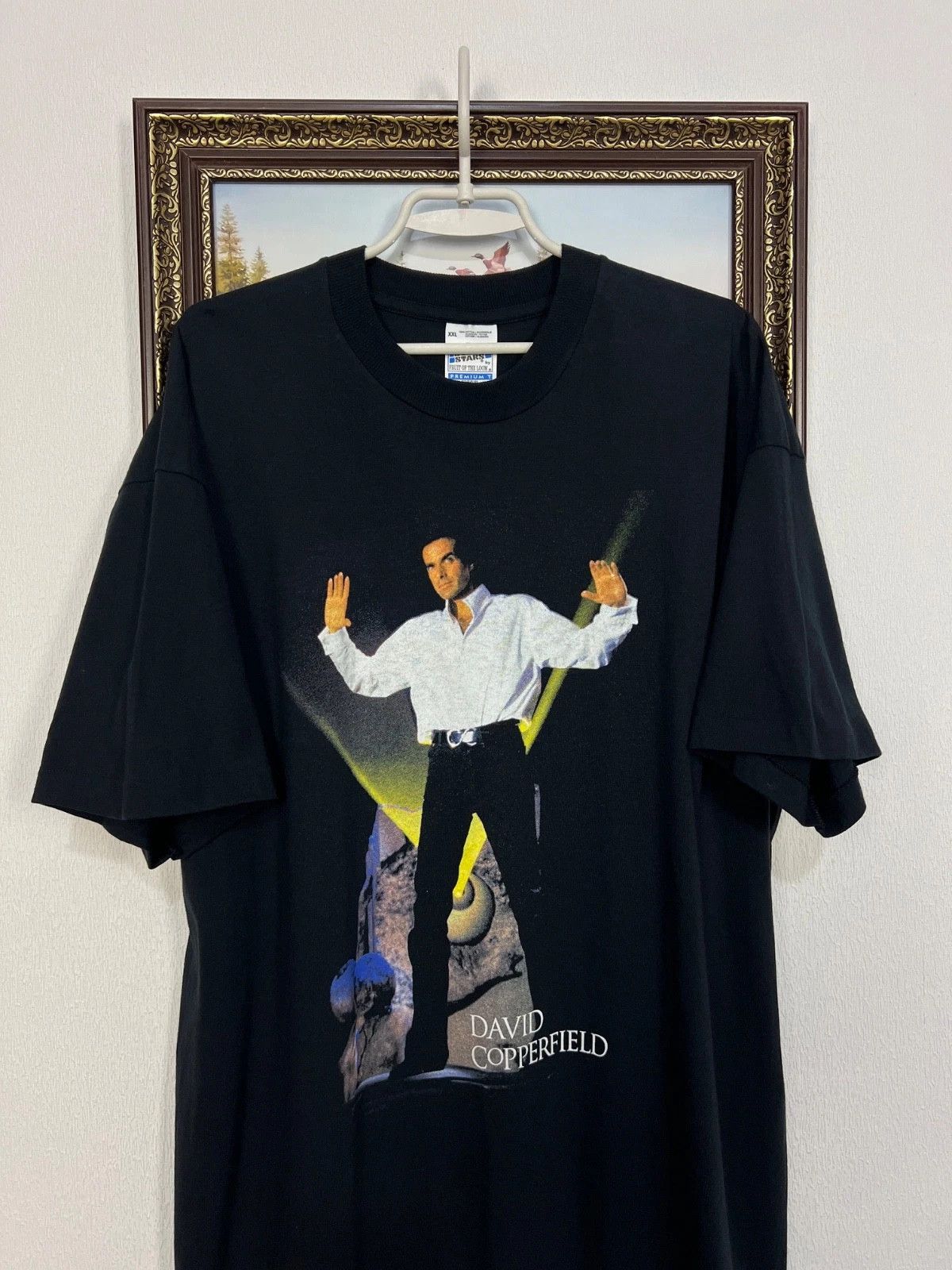 Vintage Vintage 90's The Magic Of David Copperfield Shirt Print Tee Size US XXL / EU 58 / 5 - 2 Thumbnail