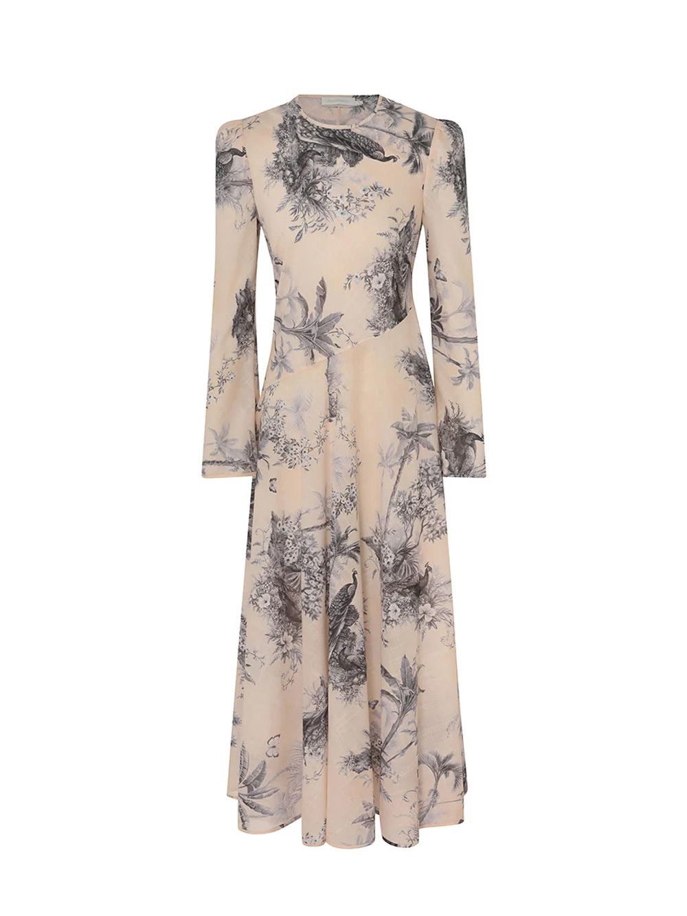oc11z0525 Waverly Asymmetric Long Dress in Multicolor