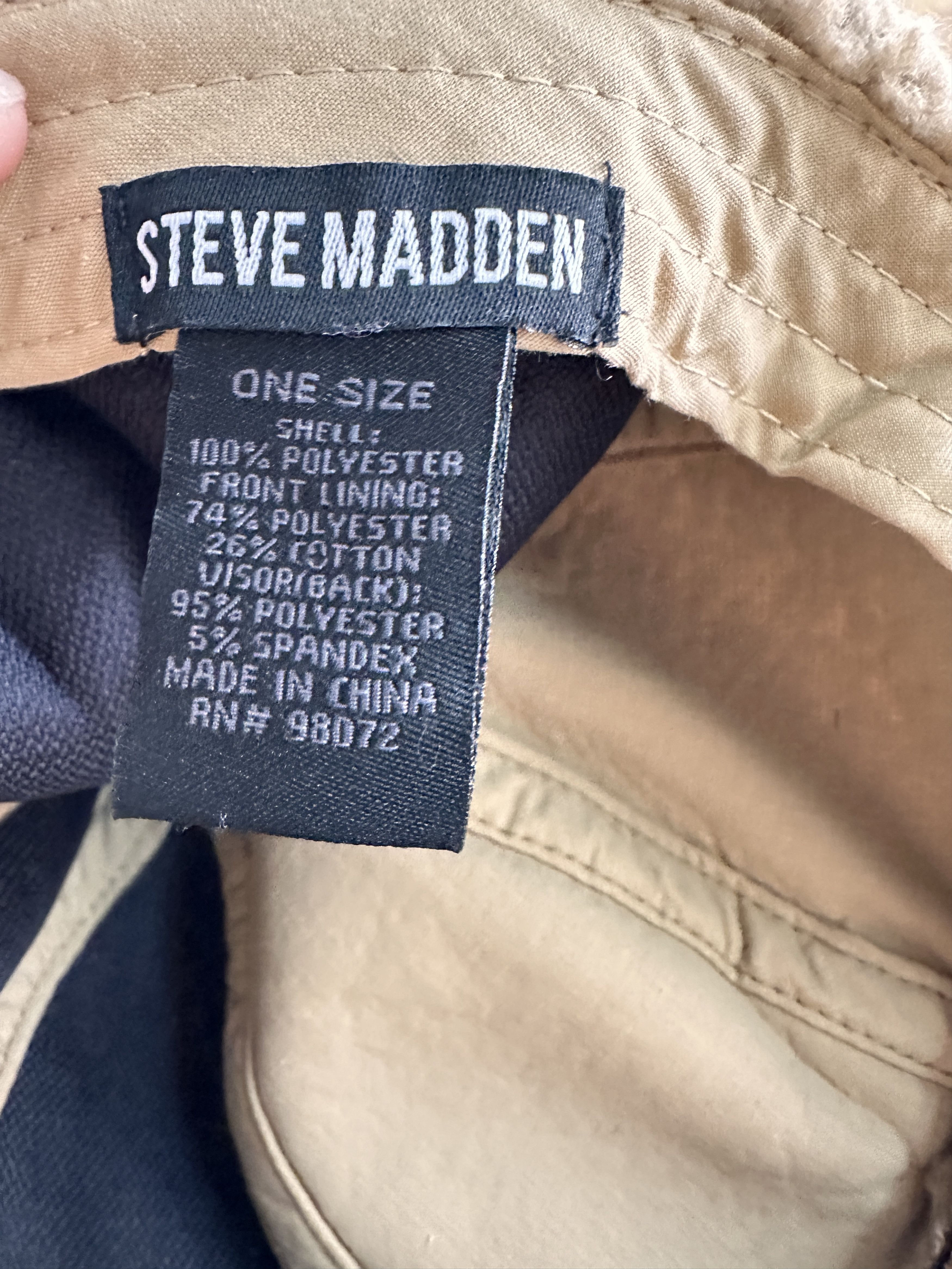 Designer × Steve Madden × Vintage Steve Madden Shepa ivory Brown Cap . One size Size ONE SIZE - 3 Thumbnail