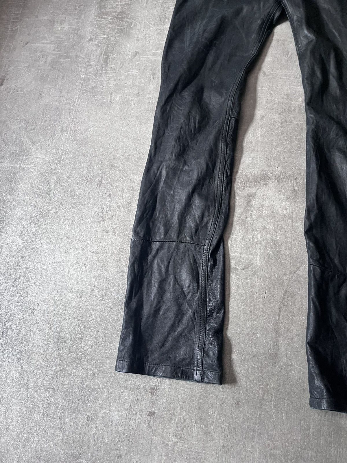 Helmut Lang Helmut Lang 90s leather pants vintage archival Size US 27 - 2 Thumbnail