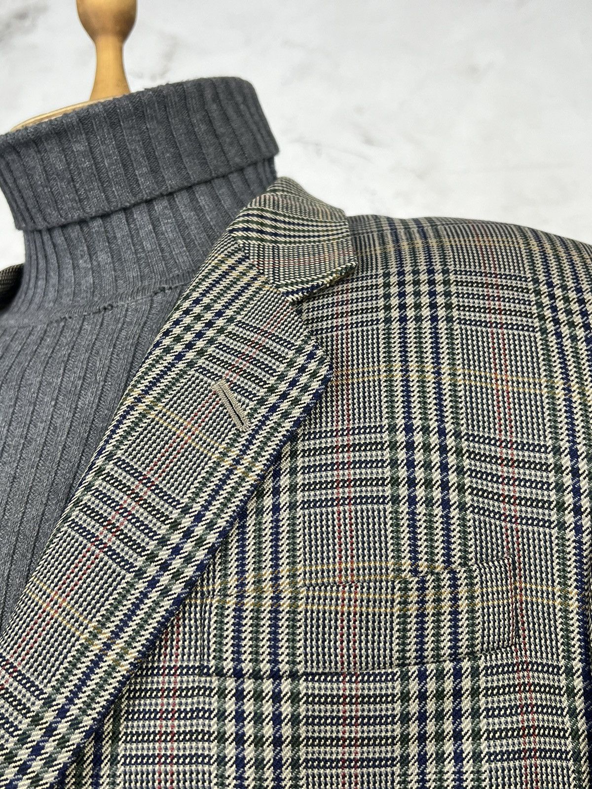DAKS Vintage Daks London Plaid Wool Blazer Jacket Size L - XL 44L Size 44L - 5 Thumbnail