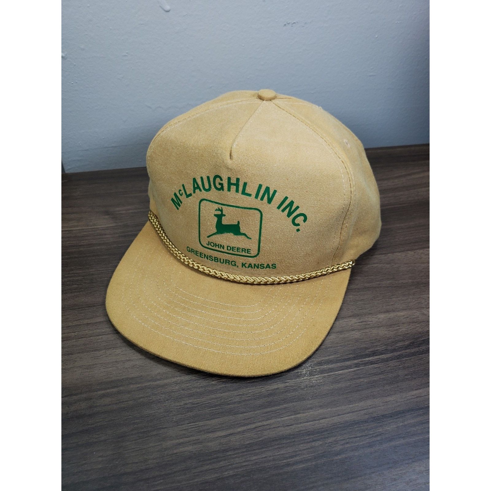John Deere × Vintage John Deere McLaughlin Inc Greensburg Kansas Snapback Hat Cap Size ONE SIZE - 3 Thumbnail