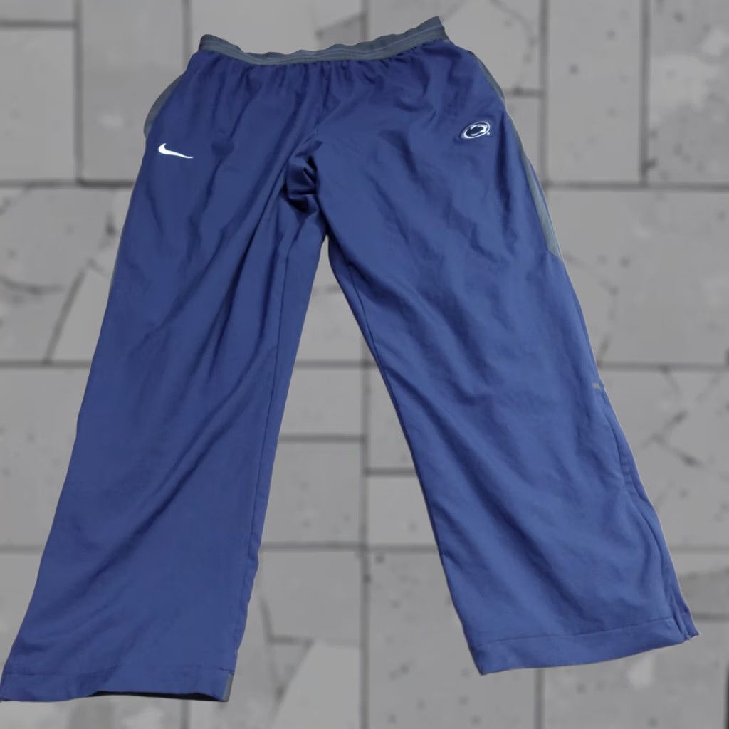 Nike Nike Penn State Pants 3XL Blue Solid Track Pants Mens Size US 39 - 1 Thumbnail