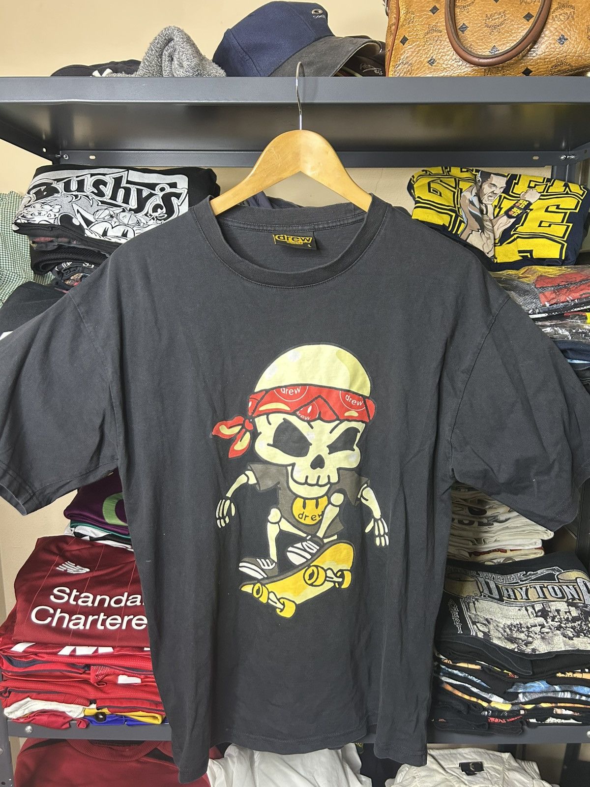 Vision Streetwear Drew House Skeleton Skater Tee Black L Size US L / EU 52-54 / 3 - 1 Thumbnail
