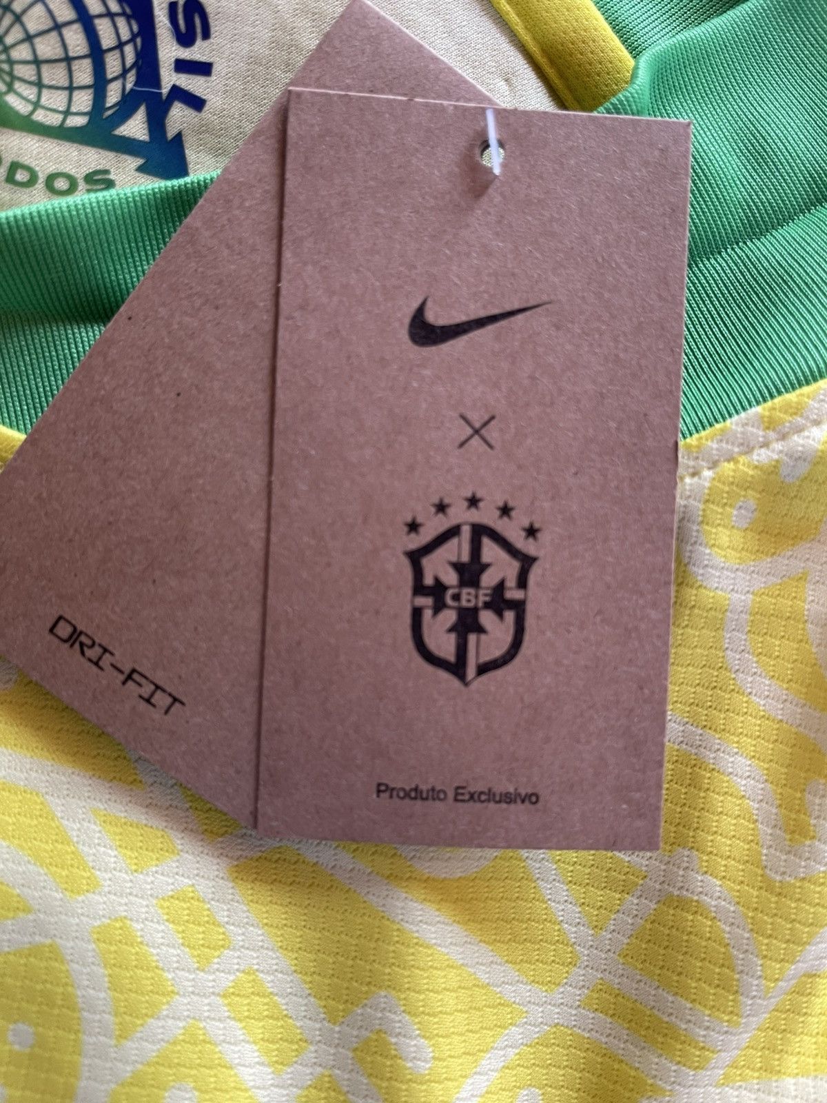 Nike × Vintage Vintage Brazil Home Jearsy 2024 Yellow/Green XL Size US XL / EU 56 / 4 - 7 Thumbnail