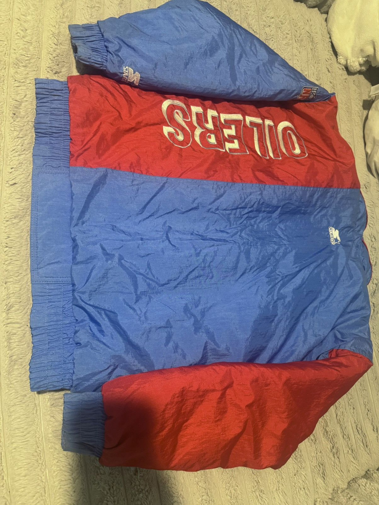 NFL houston oilers 90s vintage rare texas puffer jacket coat 80s Size US L / EU 52-54 / 3 - 19 Thumbnail