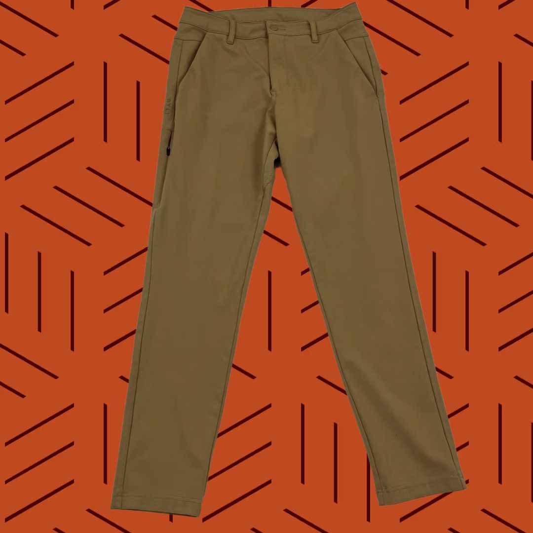 Vintage BYLT Pants Mens 30 x 29 Everyday 2.0 Slim Fit Brown Travel Golf Stretch Chino Pants Size US 30 / EU 46 - 1 Thumbnail