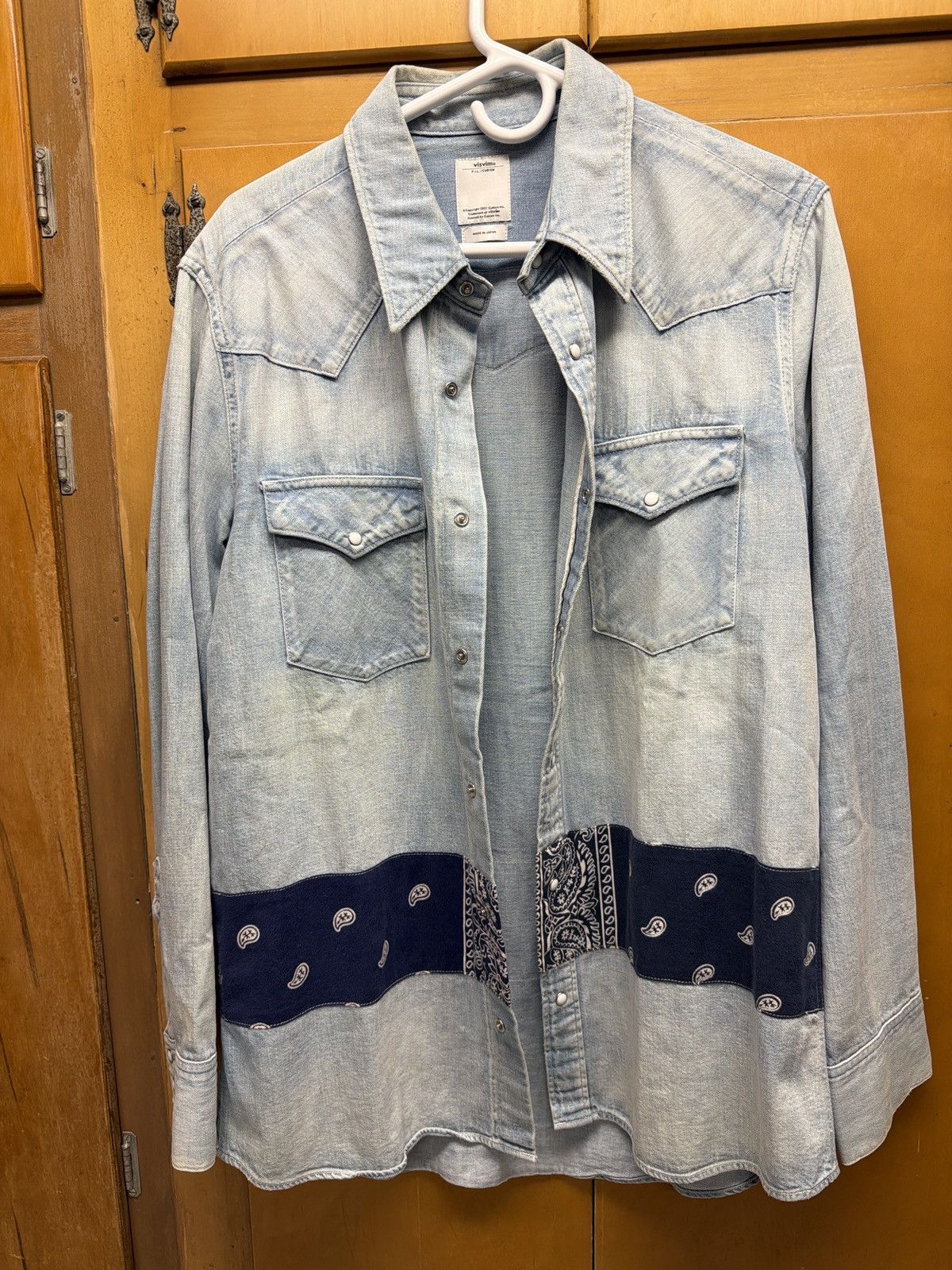 Visvim Visvim aw17 cashew bandana denim shirt Size US M / EU 48-50 / 2 - 1 Thumbnail