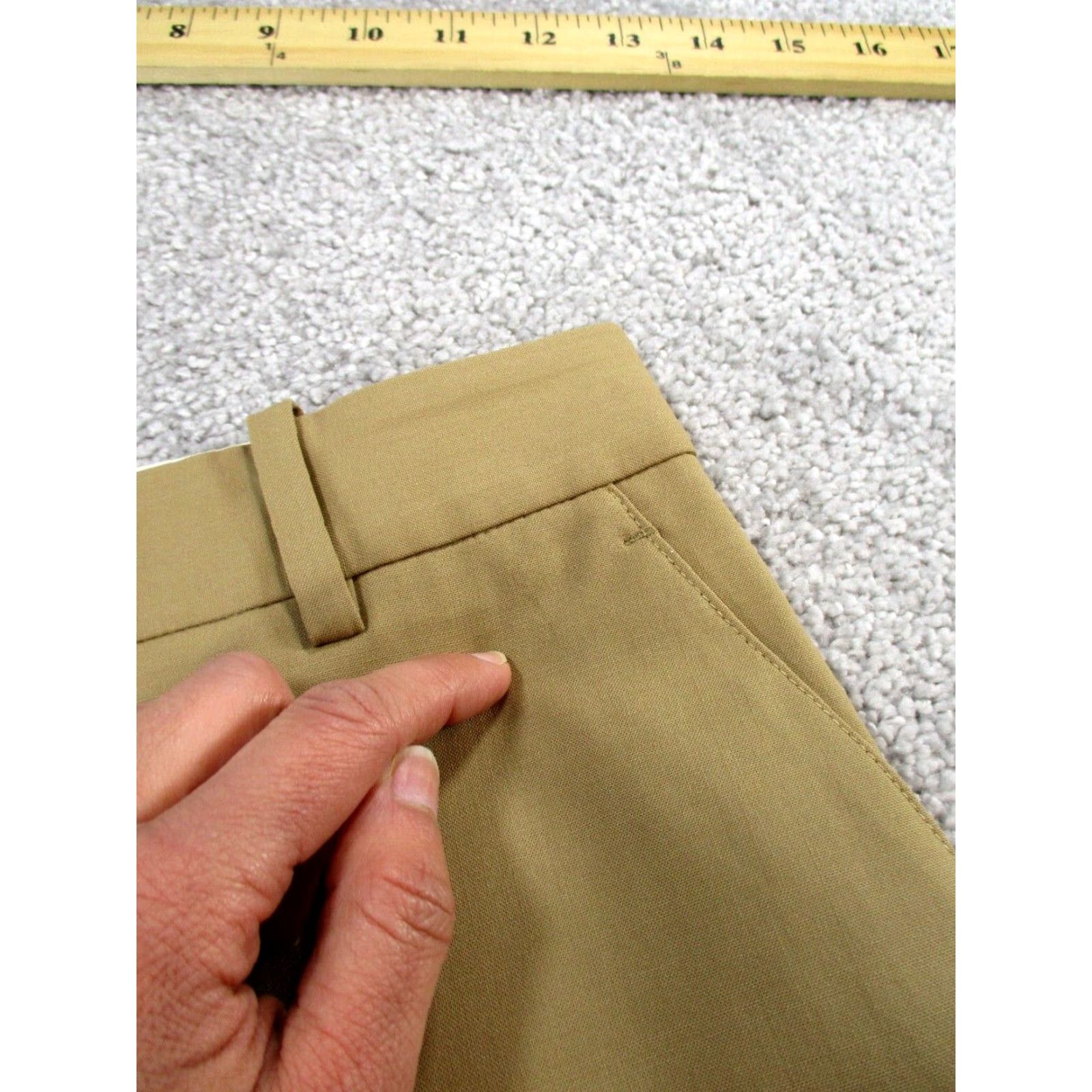 Theory Theory Dress Pants Womens 4 Beige Slim Fit Tapered Professional Slacks Size 27" / US 4 / IT 40 - 4 Thumbnail