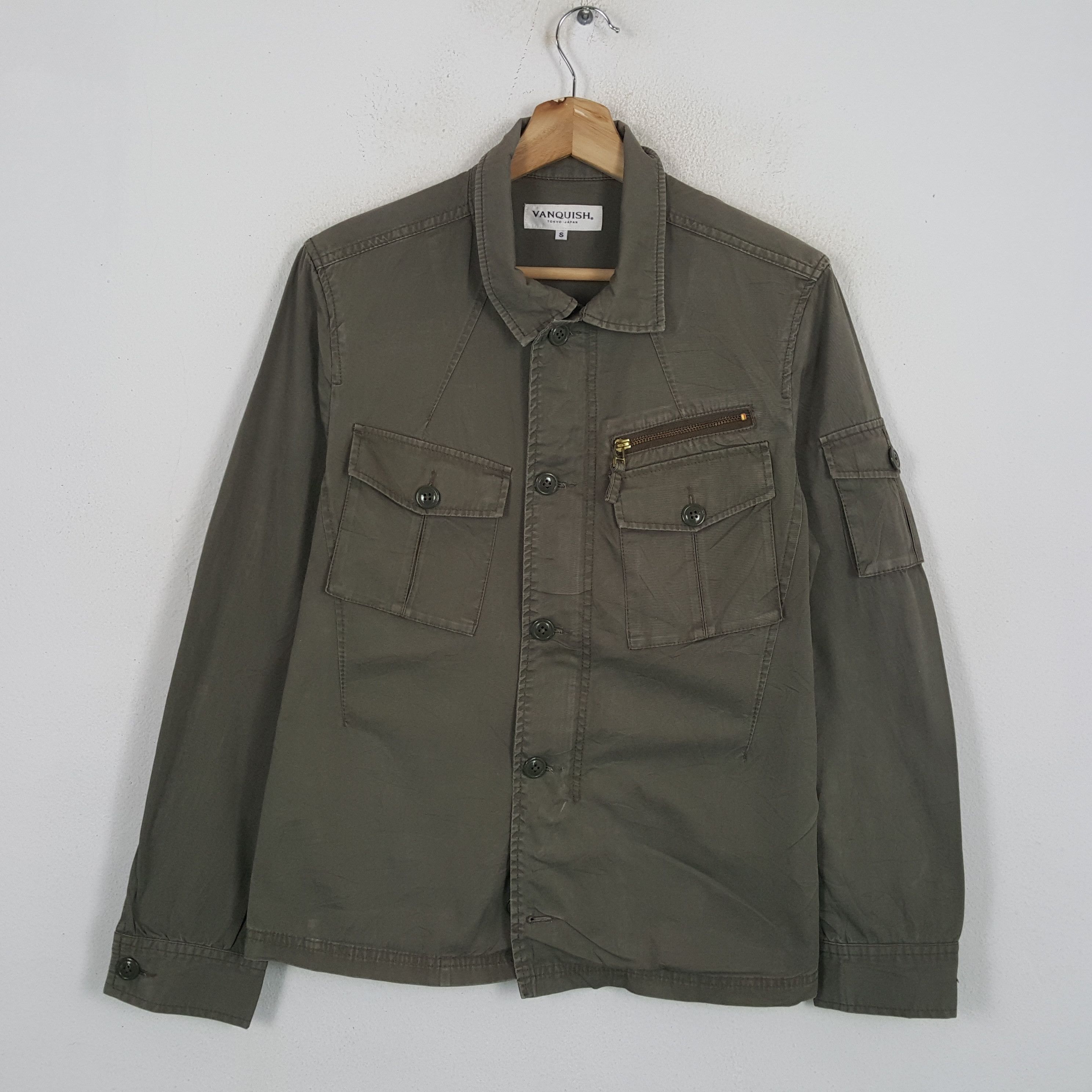 image of Vanquish Italian Brand Style Jacket in Green, Men's (Size XS)