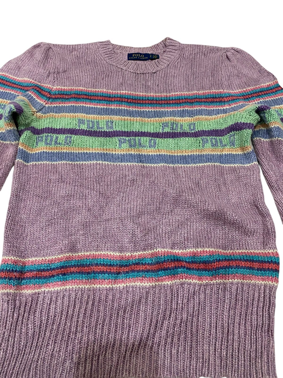 Polo Ralph Lauren × Ralph Lauren × Vintage Polo Ralph Lauren Spell Out Knitwear Size US S / EU 44-46 / 1 - 4 Thumbnail