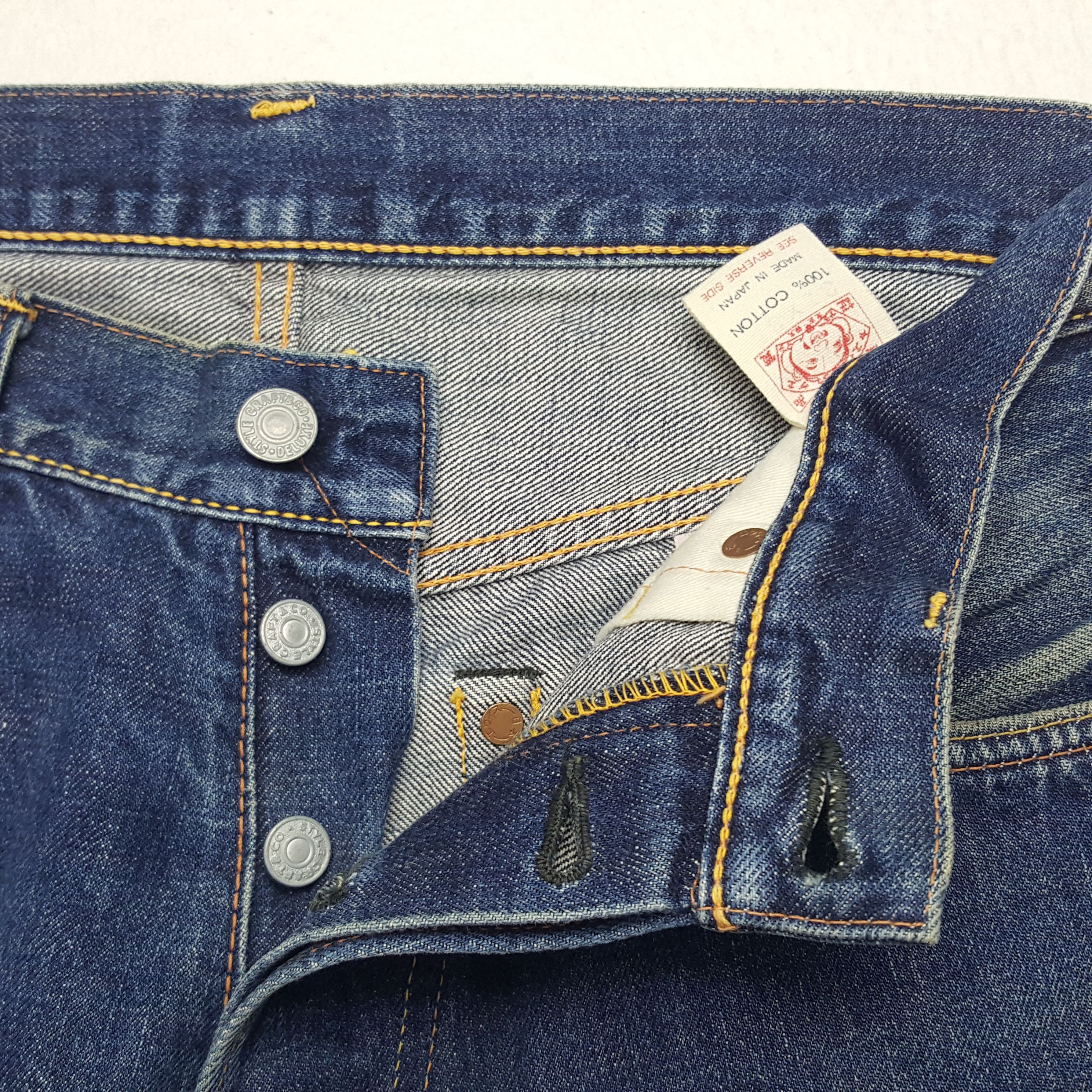 Evisu × Vintage Vintage Evisu No2 Selvedge Custom Art Daicock Denim Jeans Size US 28 / EU 44 - 13 Thumbnail