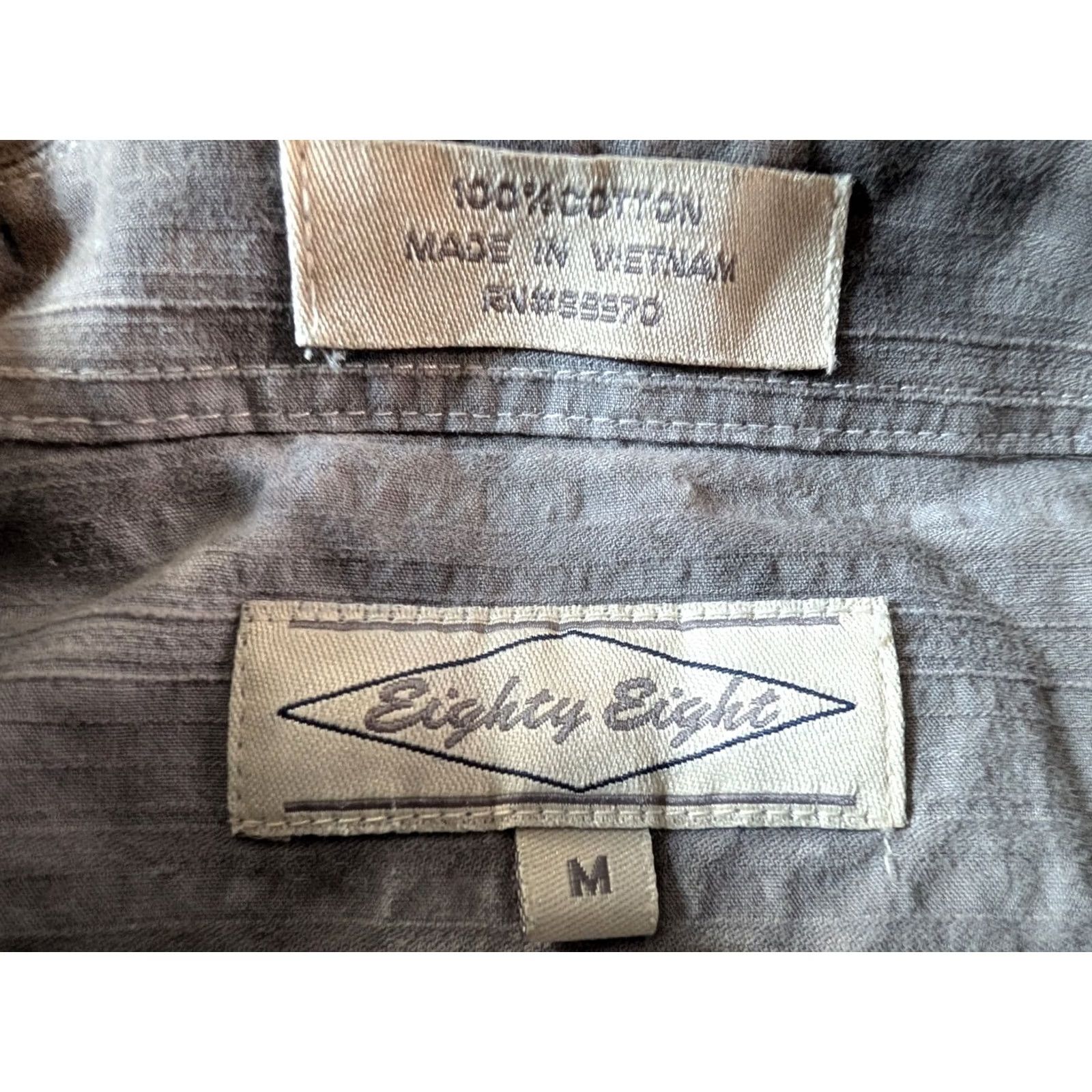 Affliction VINTAGE Eighty Eight Button-Up Shirt Grunge Y2K Affliction Gray Men's M Size US M / EU 48-50 / 2 - 5 Thumbnail