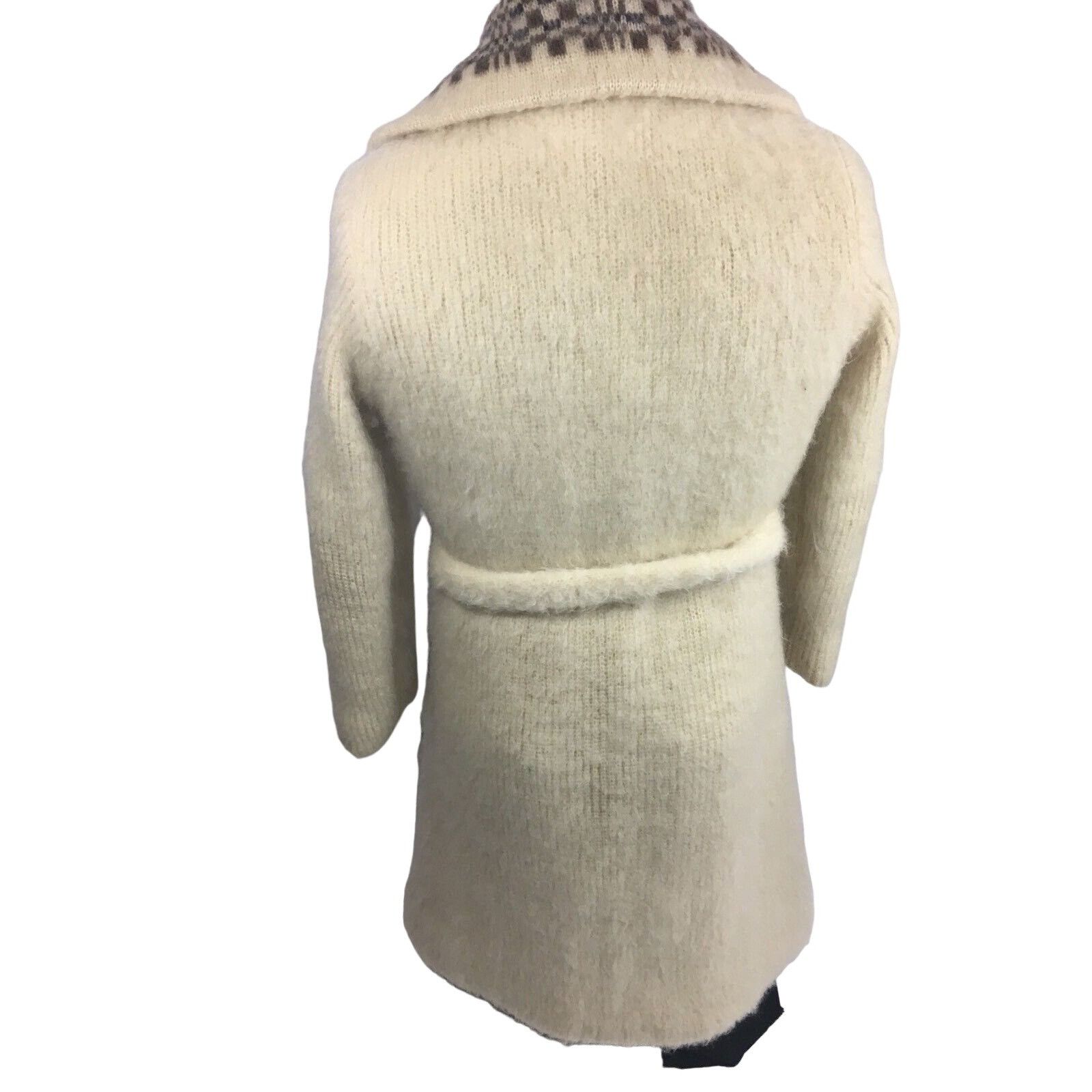 Other Vtg Icewool NORDIC Icelandic FairIsle Arctic Sheep Wool Coat Size S / US 4 / IT 40 - 4 Thumbnail