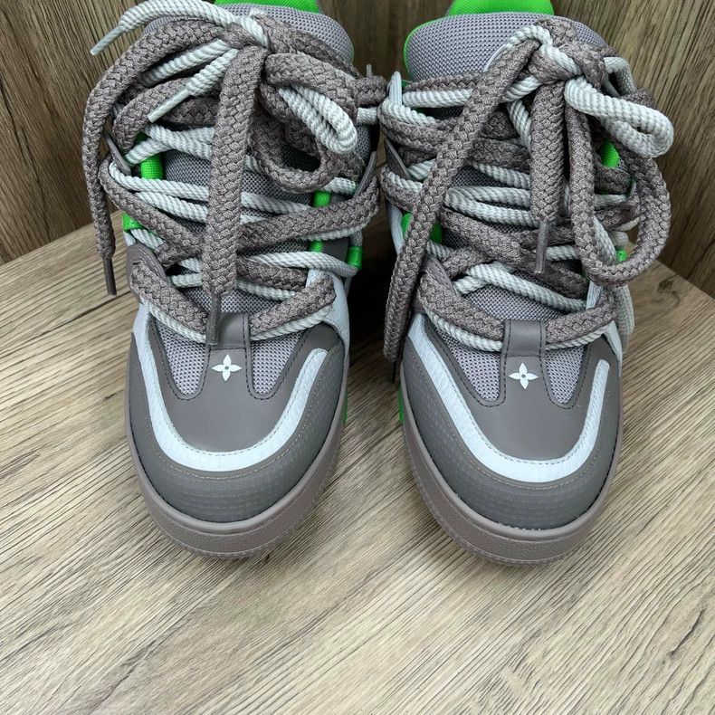 Louis Vuitton Louis Vuitton Skate grey-green breadboard shoes Size US 8 / EU 41 - 2 Thumbnail