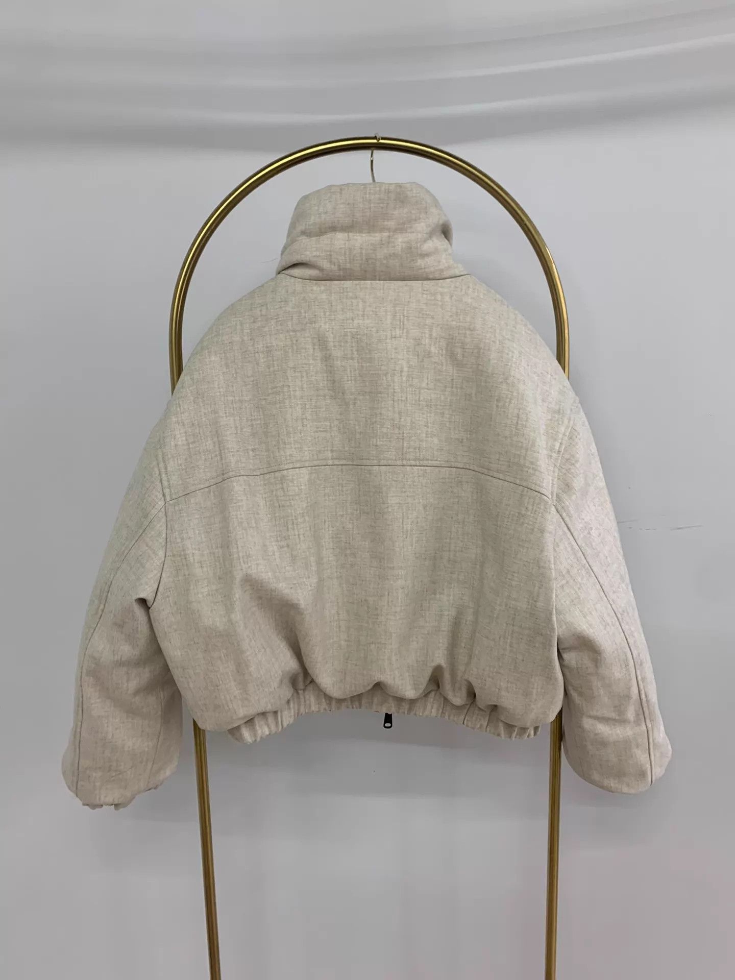 Brunello Cucinelli Brunello Cucinelli 2-sided Light Beige Down Coat 40 Size S / US 4 / IT 40 - 3 Thumbnail