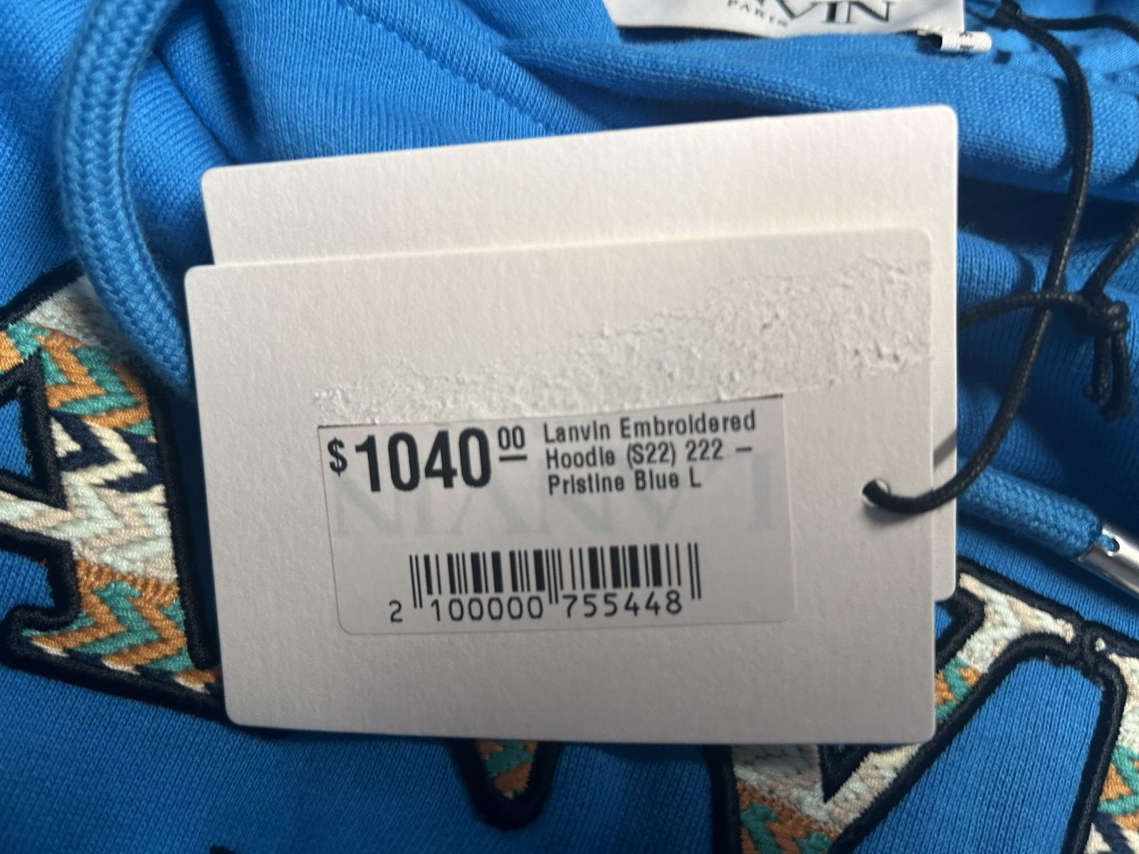 Lanvin Blue lanvin hoodie Size US L / EU 52-54 / 3 - 4 Thumbnail