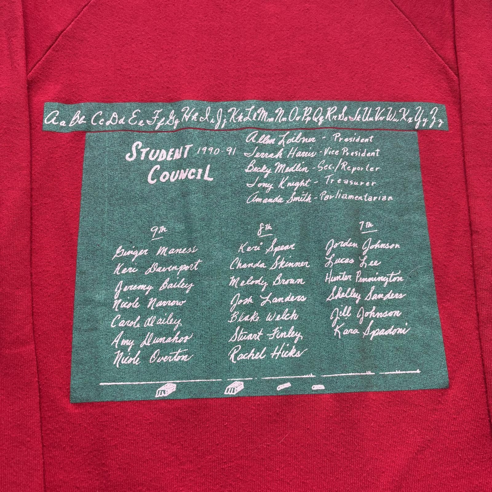 Jerzees Vintage 90s Bryant Junior High Student Council Sweatshirt Size US M / EU 48-50 / 2 - 6 Thumbnail