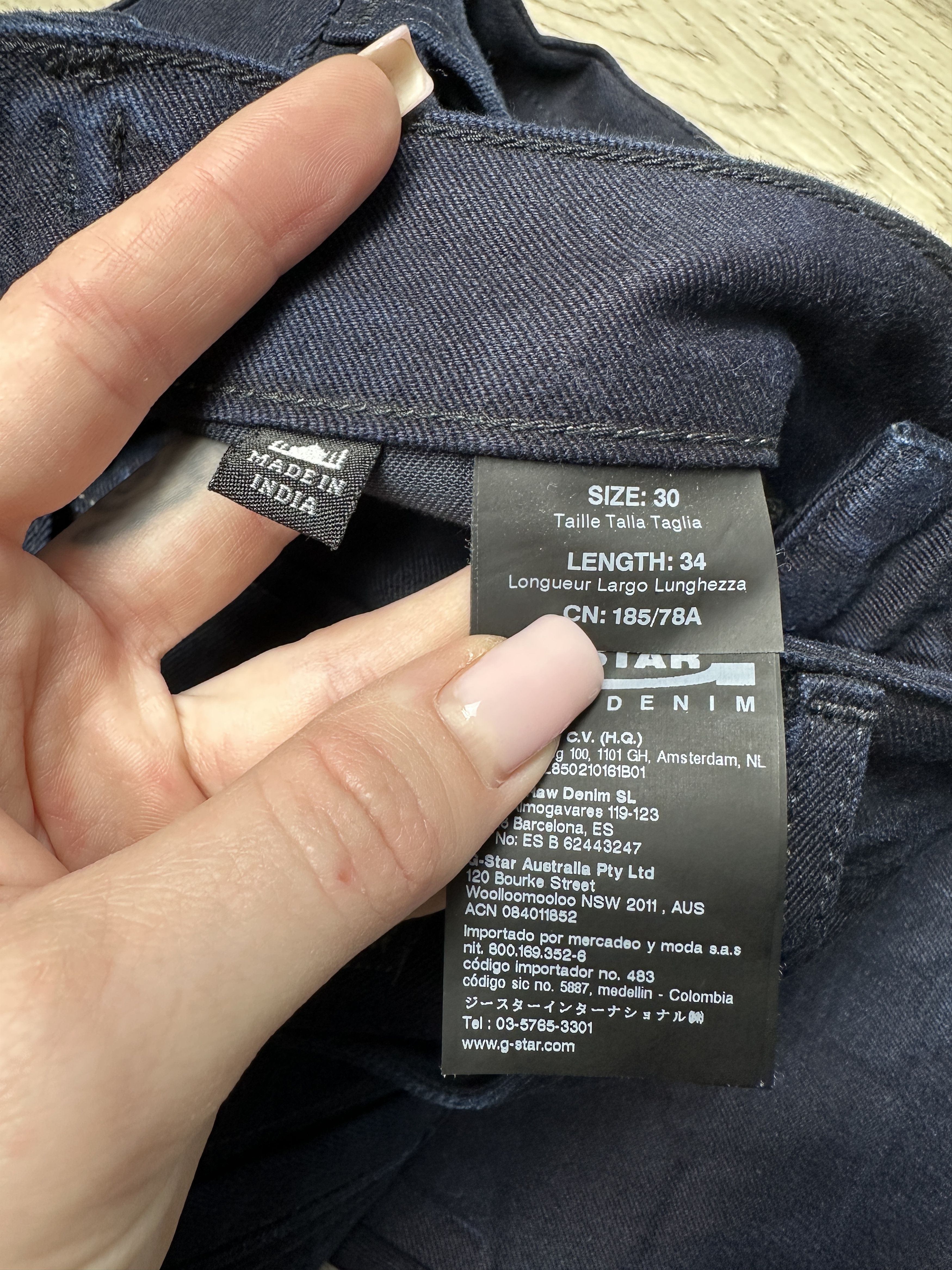 G-Star G Star Raw Mens Davin 3D Loose Tapered Denim Pants Jeans Size US 30 / EU 46 - 3 Thumbnail