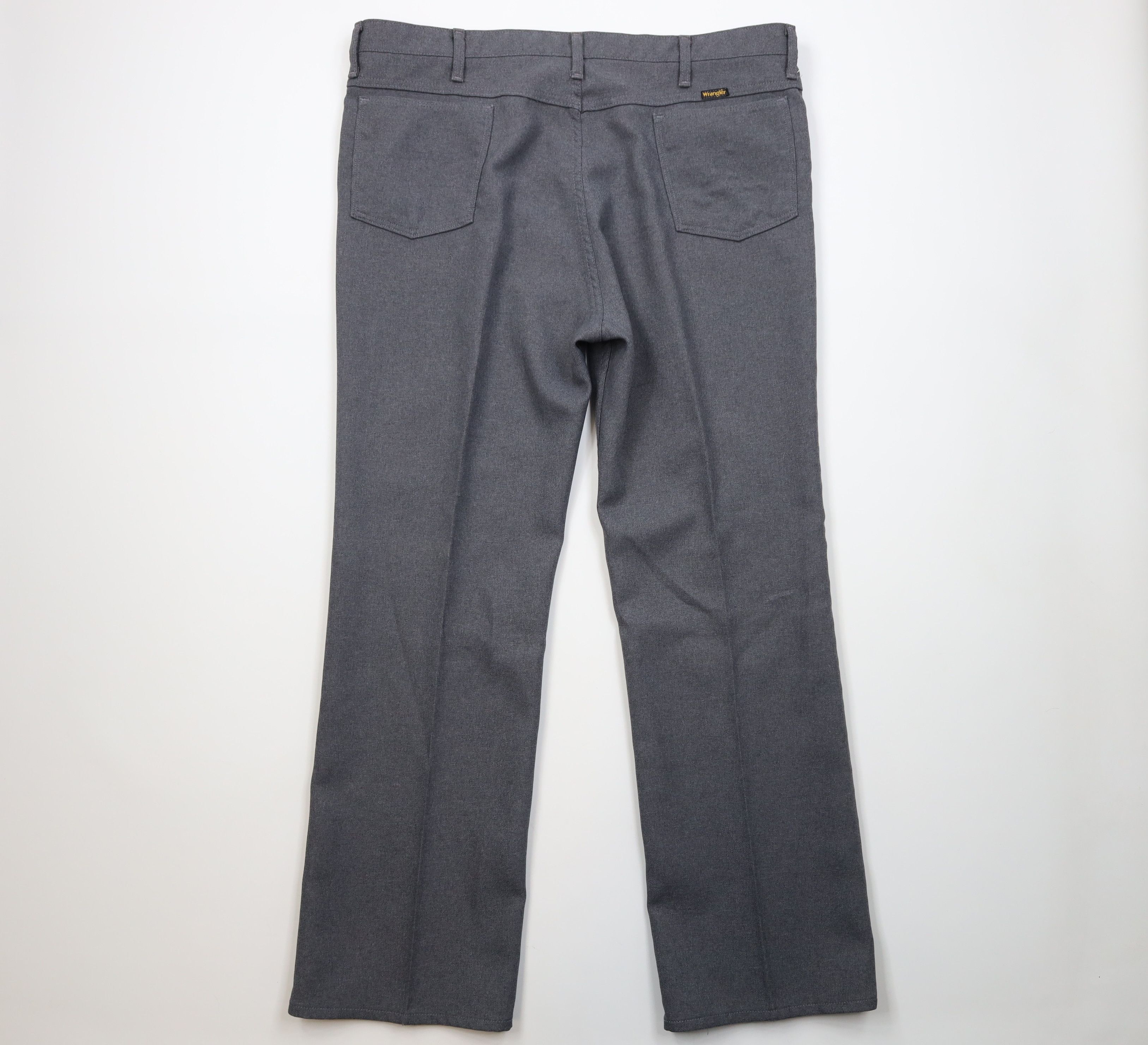 Wrangler Vintage 90s Wrangler Wide Leg Chino Pants Heather Gray USA Size US 44 / EU 60 - 9 Thumbnail