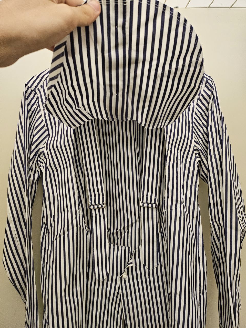 Comme des Garcons *New* Cut Out Circle Striped Bondage Shirt Size US XS / EU 42 / 0 - 3 Thumbnail