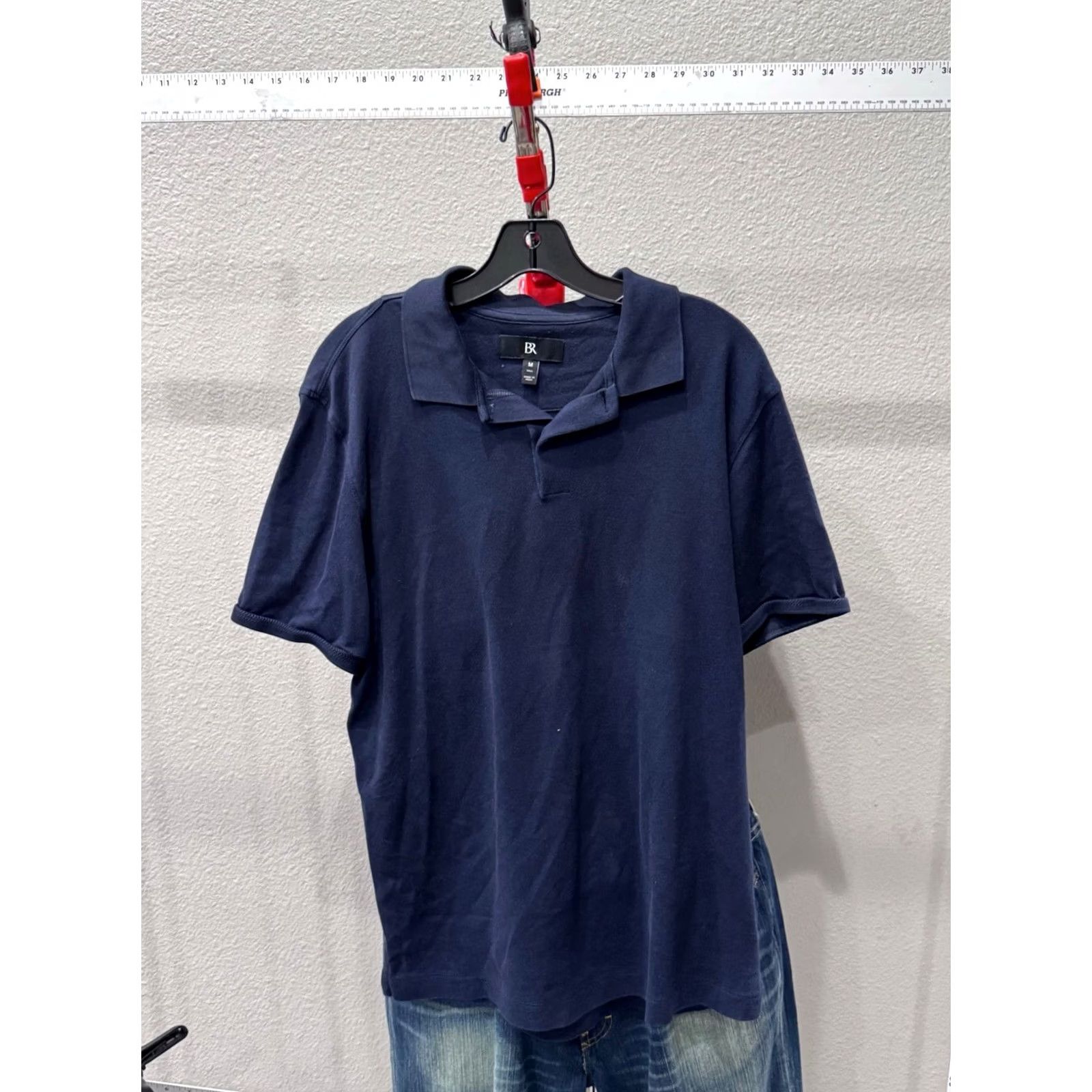 Banana Republic Banana Republic Navy Blue Polo Shirt Mens Medium Tall Long Sleeve Shirt Size US M / EU 48-50 / 2 - 2 Thumbnail