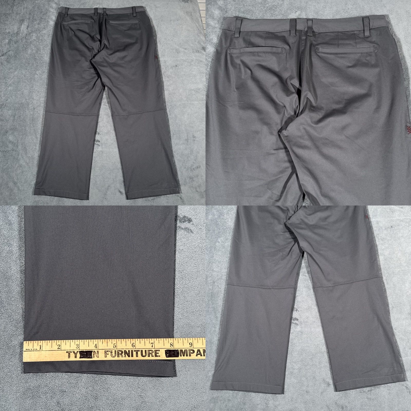 Rhone Rhone Commuter Pants Mens 35 Gray Performance Dress Chino Tech Stretch Casual Size US 35 - 8 Thumbnail