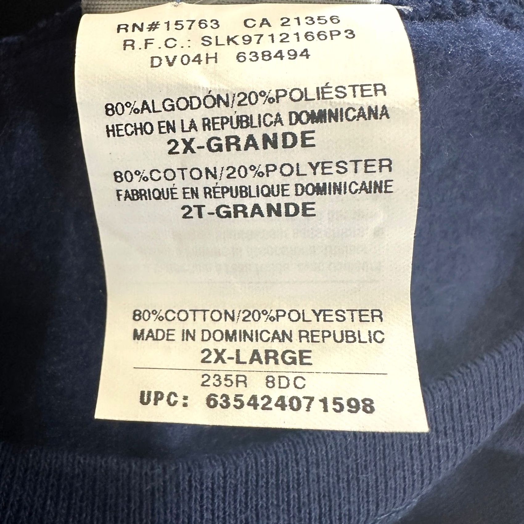 Hanes Hanes Crew Neck Sweatshirt Adult 2XL Dark Blue Pullover Knit Mens NEW Size US XXL / EU 58 / 5 - 4 Thumbnail