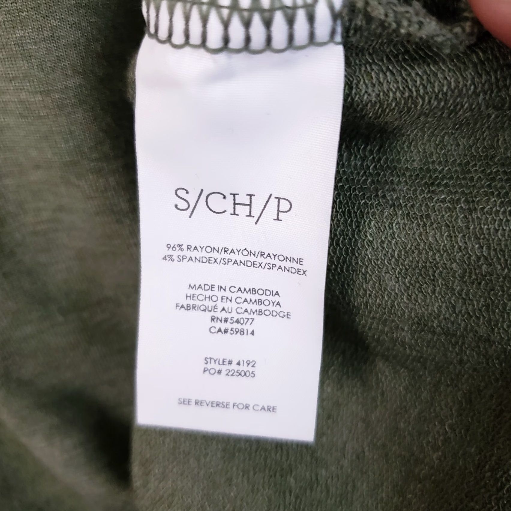 Vintage Cabi Womens Blouse Shirt Tee Size Small Green Long Sleeve Rayon V-Neck Pullover Solid Womens Size S / US 4 / IT 40 - 6 Thumbnail