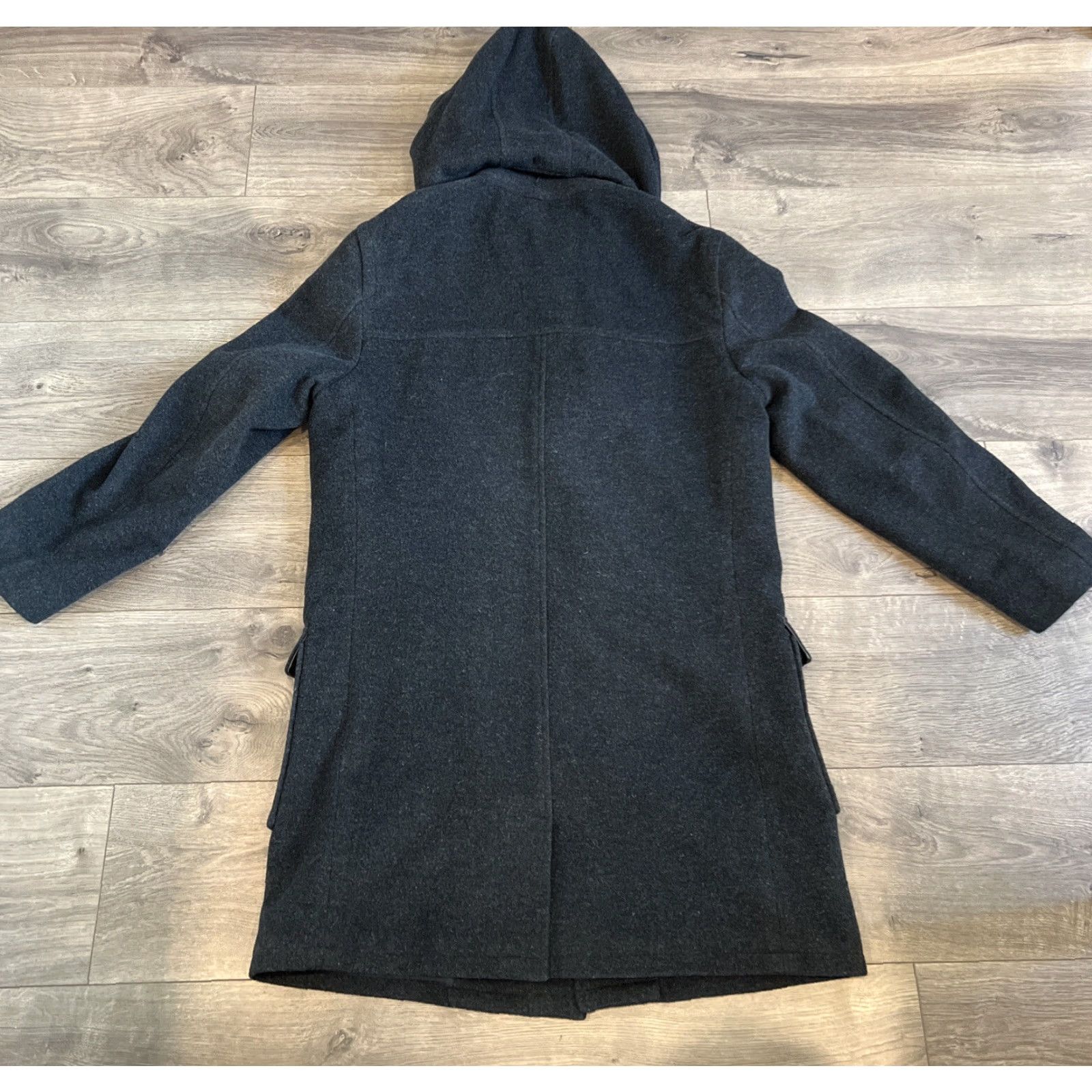 Alpha Industries VINTAGE ALPHA INDUSTRIES Coat Duffle Wool Blend Hooded Gray Medium Mens M Hoodie Zip Toggle Size US M / EU 48-50 / 2 - 5 Thumbnail