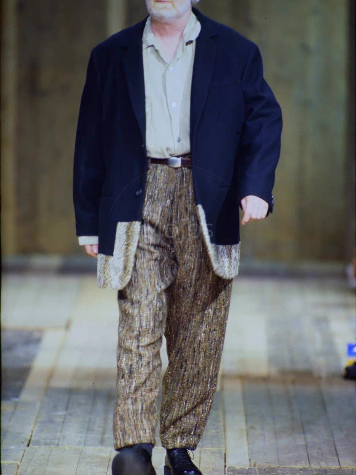 Yohji Yamamoto Yohji Yamamoto Pour Homme 92AW Runway Mix Color Jacket-2508 Size US M / EU 48-50 / 2 - 9 Thumbnail