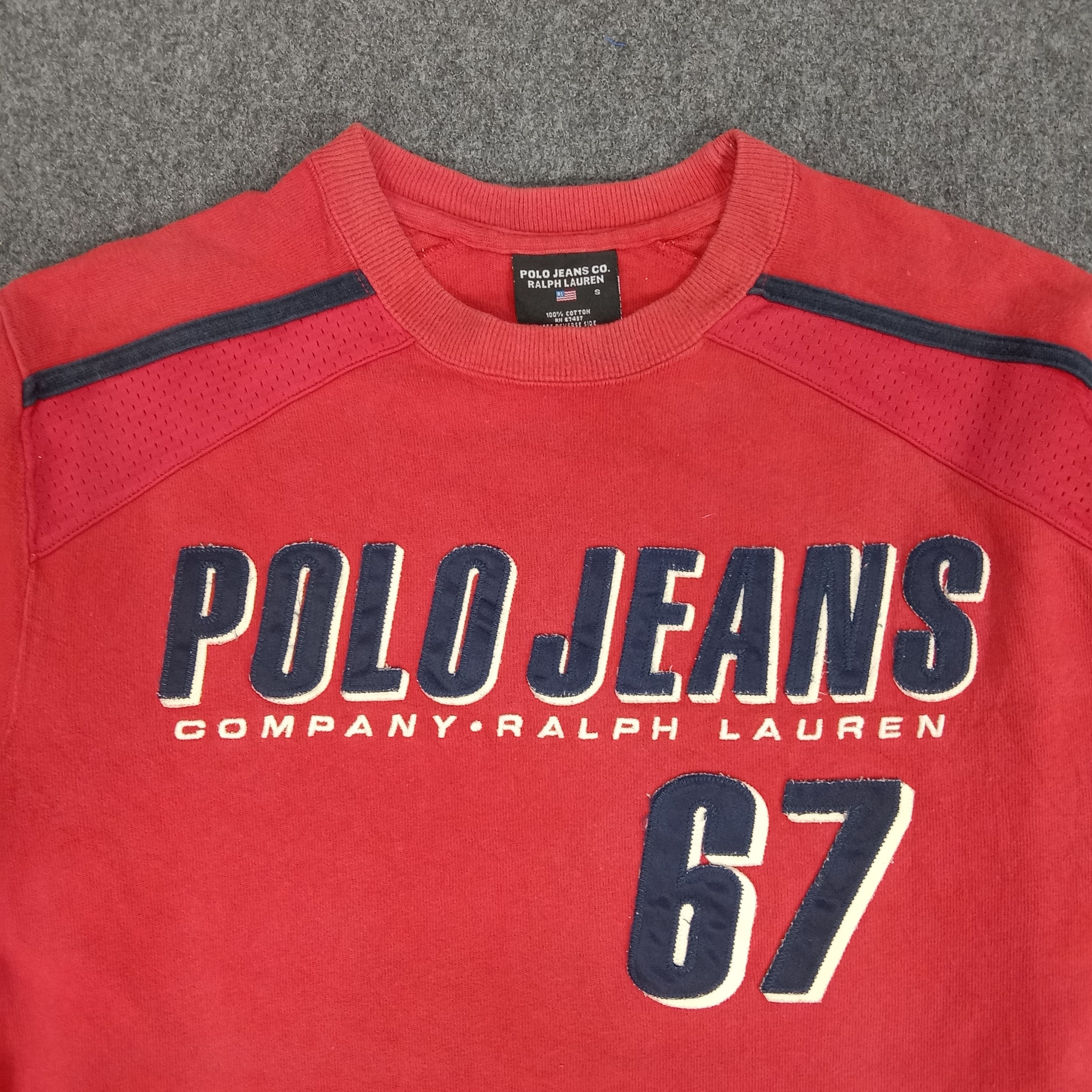 Polo Ralph Lauren × Vintage Polo Jeans by Ralph Lauren Racing Style Sweatshirt Size US M / EU 48-50 / 2 - 2 Thumbnail