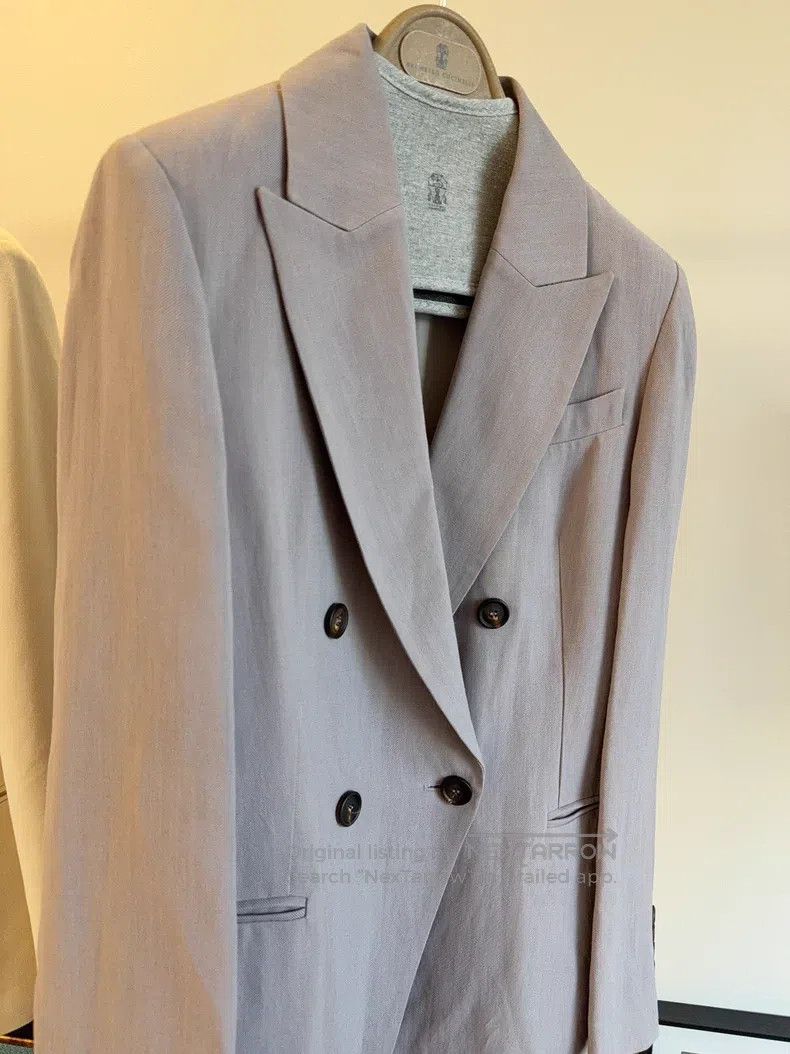 Brunello Cucinelli Brunello Cucinelli Double Breasted Suit Size S / US 4 / IT 40 - 3 Thumbnail