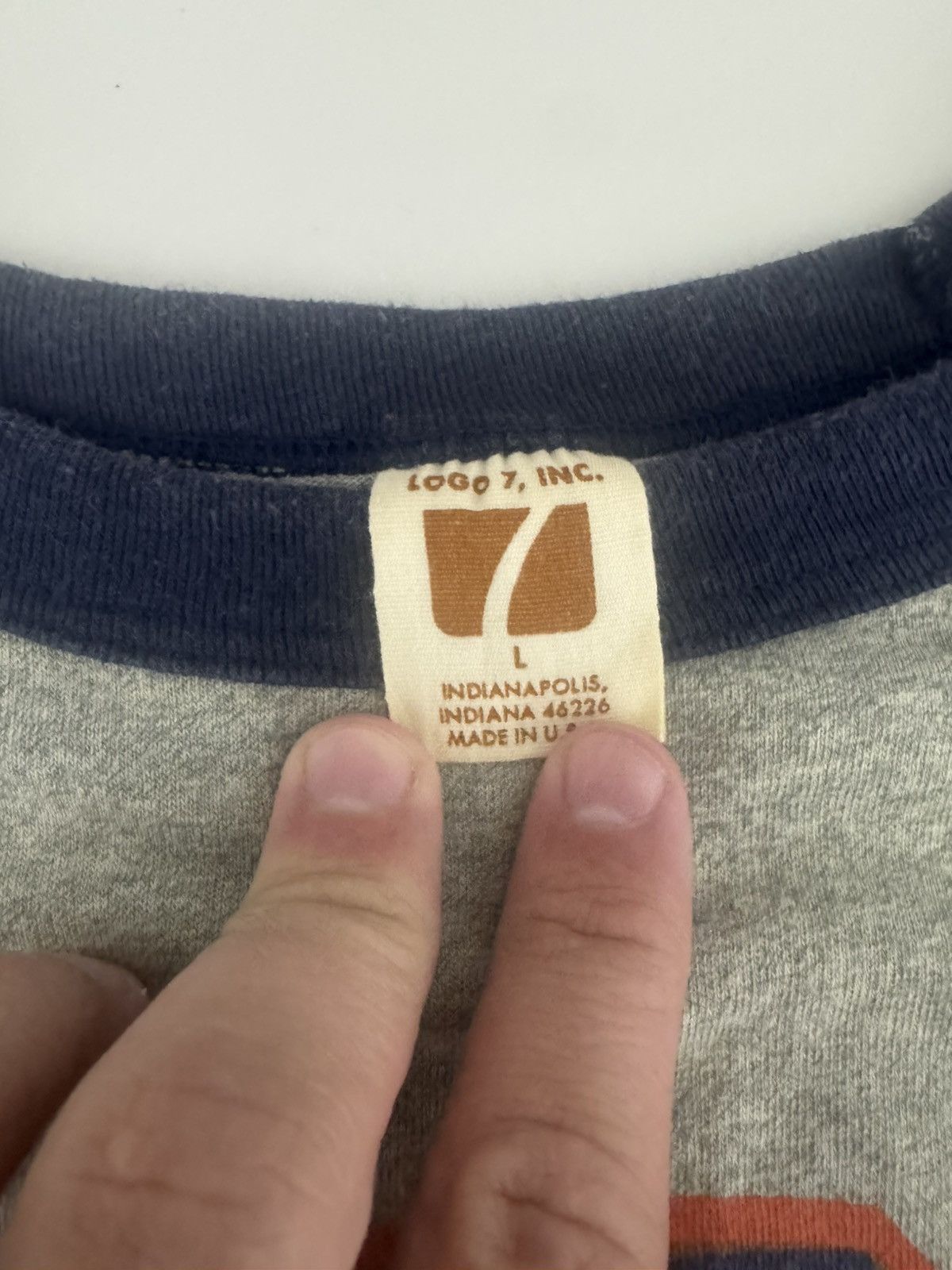 Logo 7 Vintage Detroit Tigers raglan baseball tee from early 80s Size US L / EU 52-54 / 3 - 3 Thumbnail