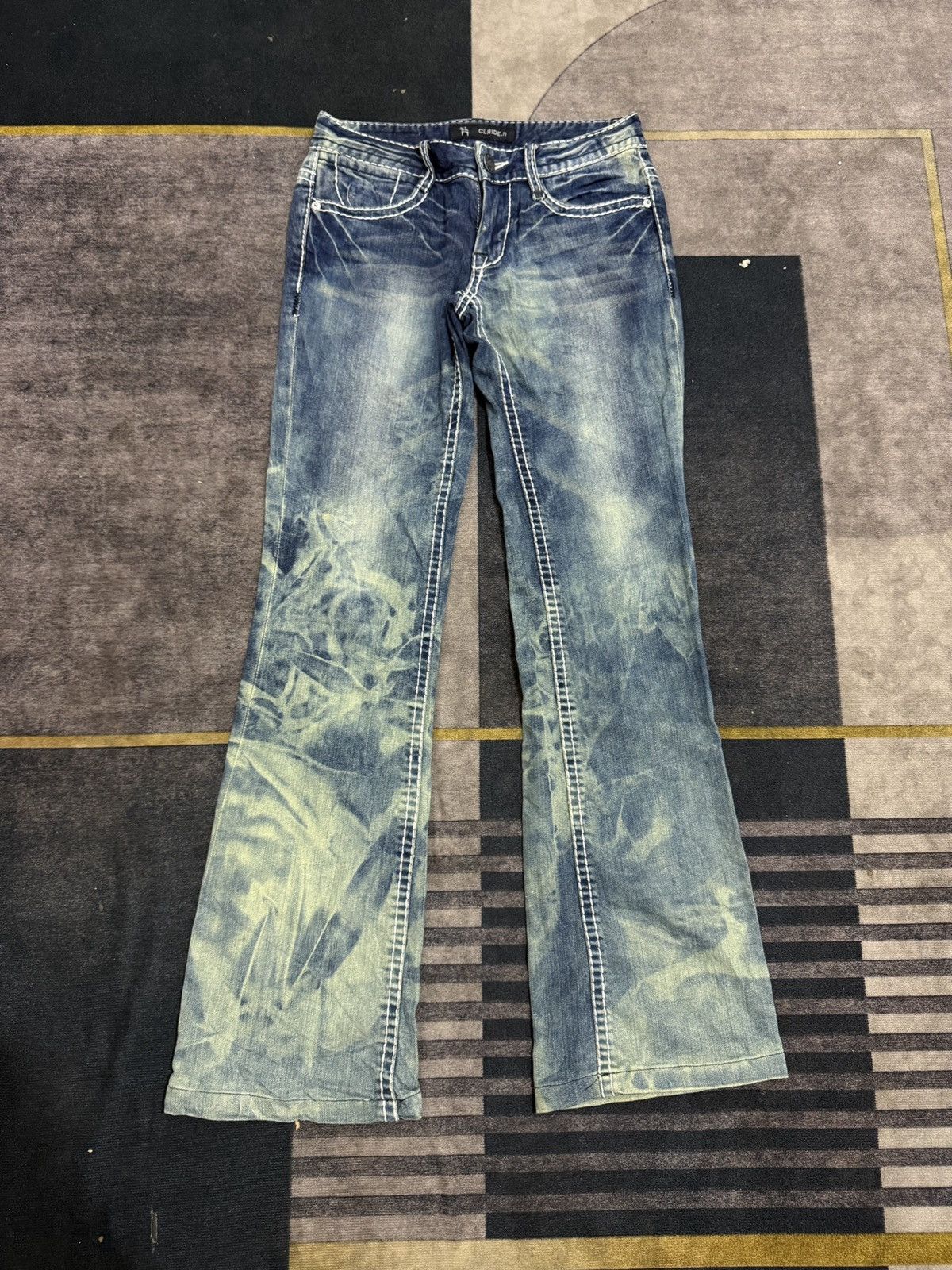 Tornado Mart CLRIDE.n FLARE IFSIXl DENIM PANTS Size US 28 / EU 44 - 1 Thumbnail