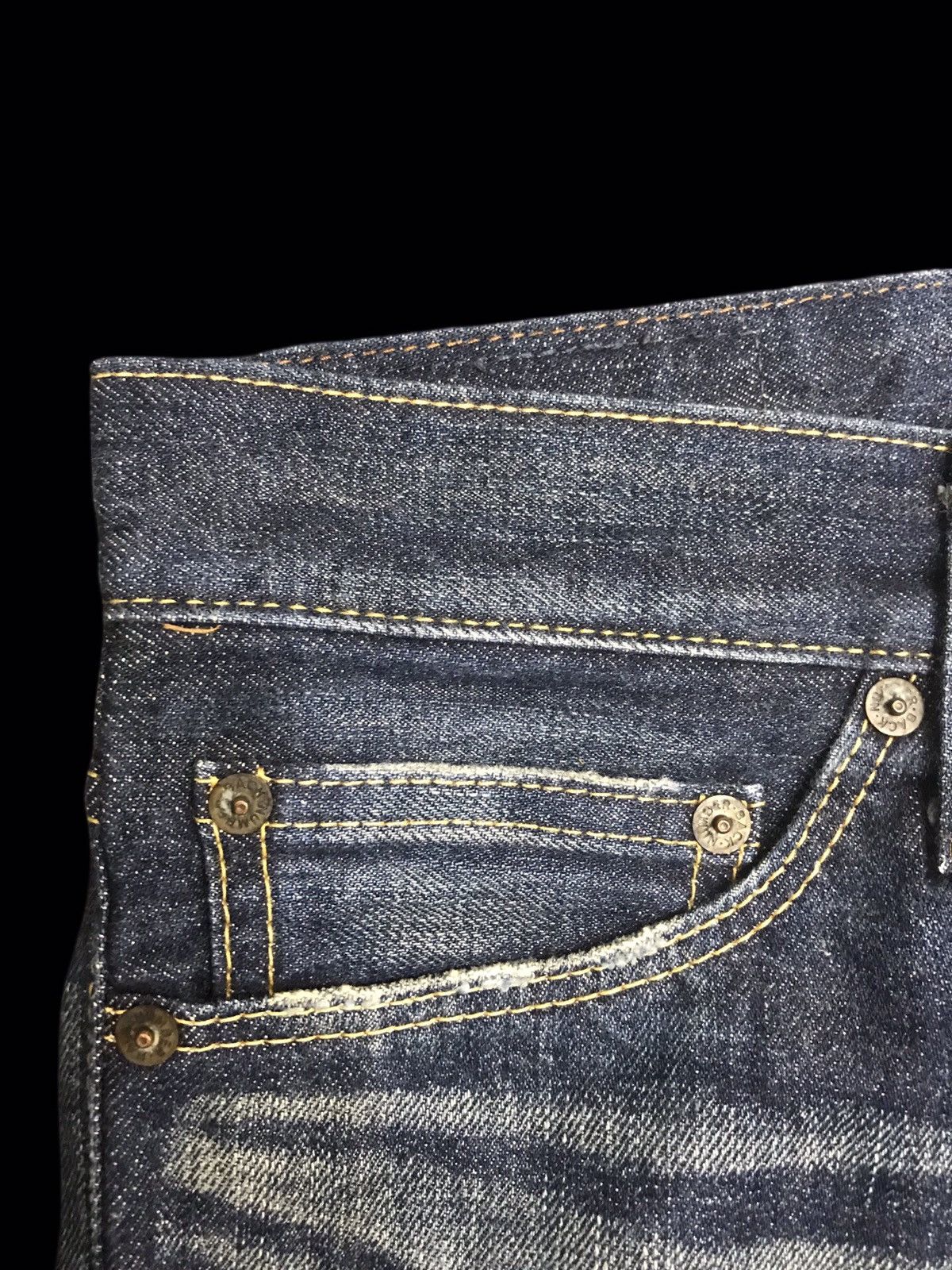 Japanese Brand 💥SICK💥BACK NUMBER JAPAN SICK DOPE FADES DENIM F100 Size US 32 / EU 48 - 8 Thumbnail