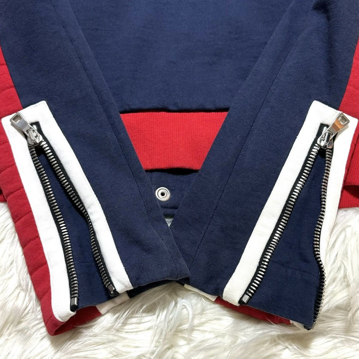 Balmain Collection Model Balmain Homme Multi-Zip Biker Sweat Jacket Size US S / EU 44-46 / 1 - 16 Thumbnail